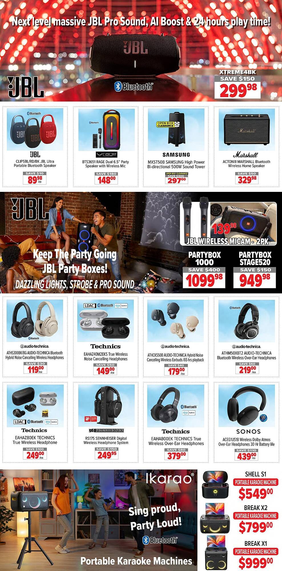 2001 Audio Video flyer