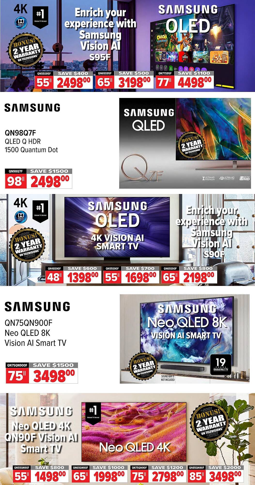 2001 Audio Video flyer