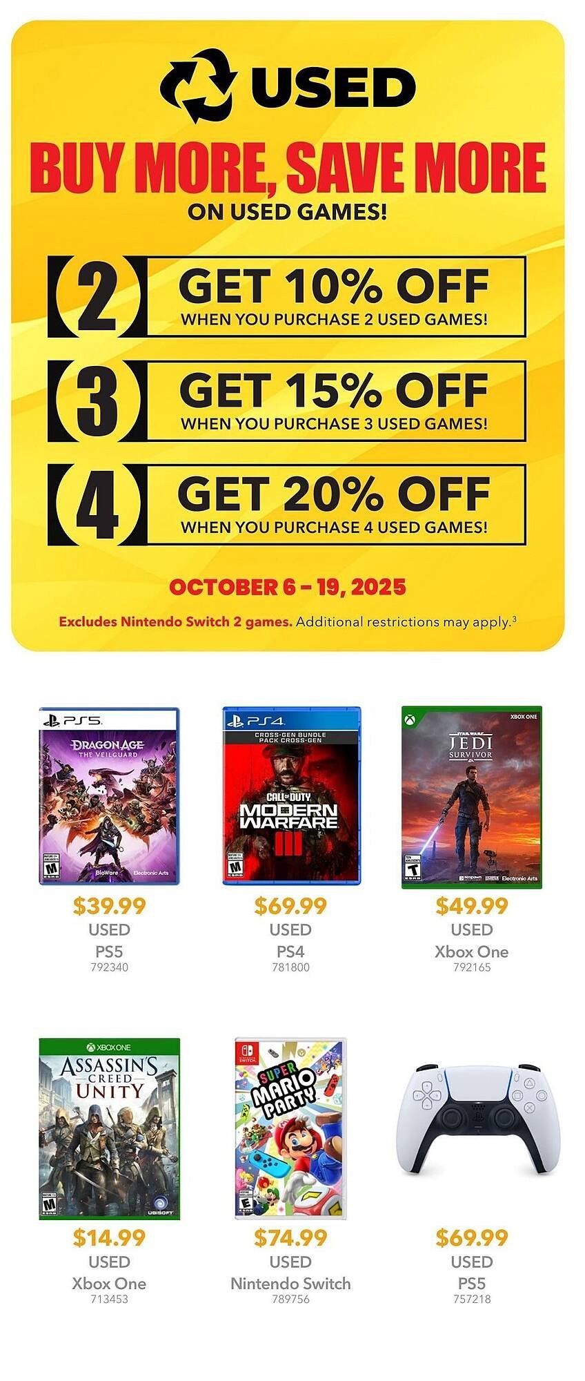 GameStop flyer