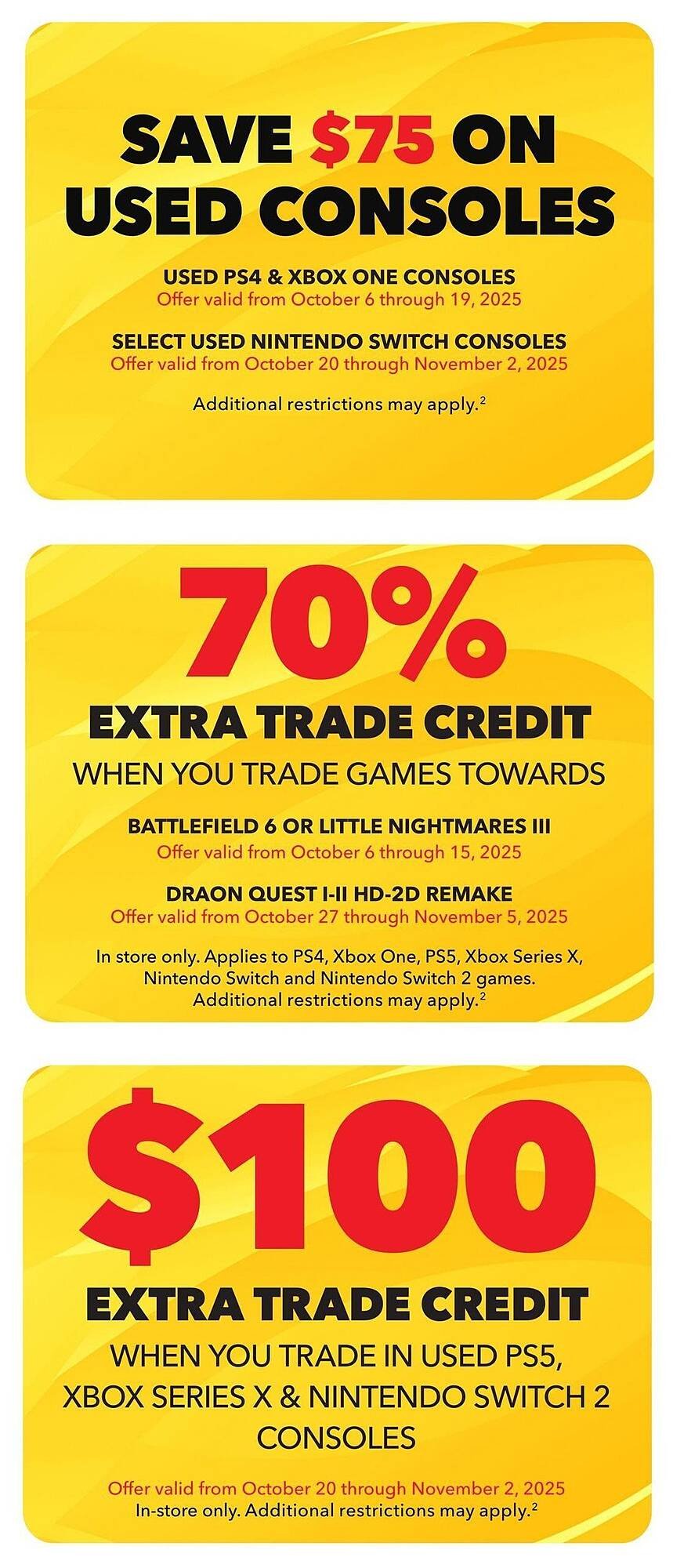 GameStop flyer