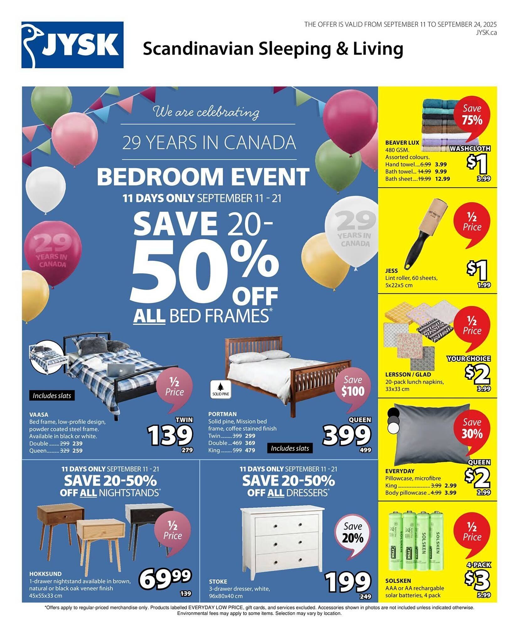 JYSK flyer (2025-09-11 - 2025-09-25) | 1