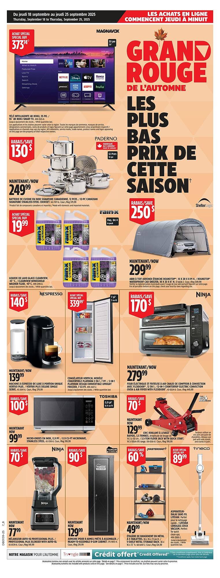Canadian Tire flyer (2025-09-18 - 2025-09-25) | 1