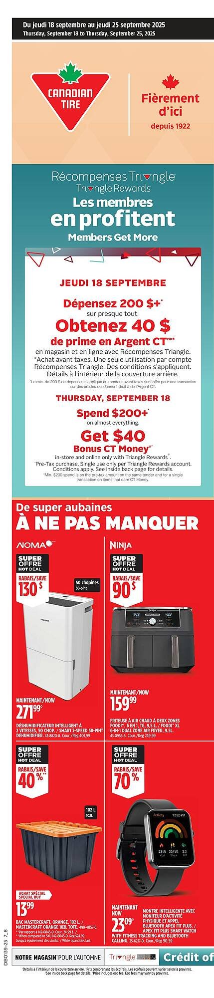 Canadian Tire flyer