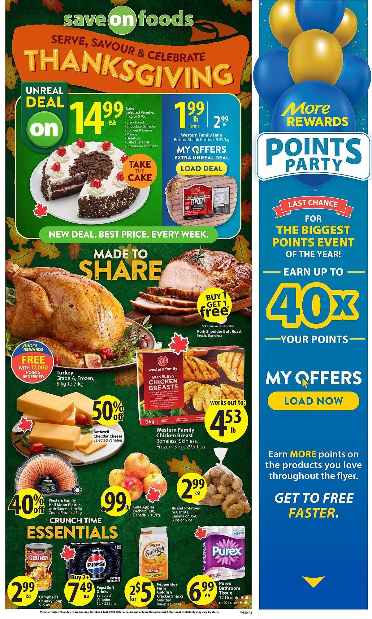 Save on Foods flyer (2025-10-02 - 2025-10-08) | 1
