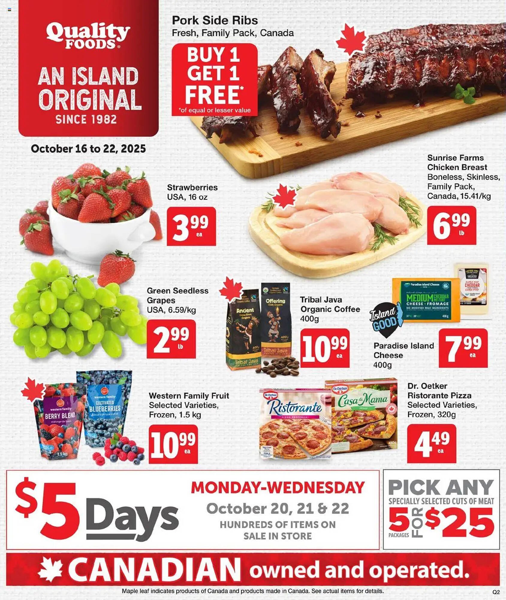 Quality Foods flyer (2025-10-16 - 2025-10-23) | 1
