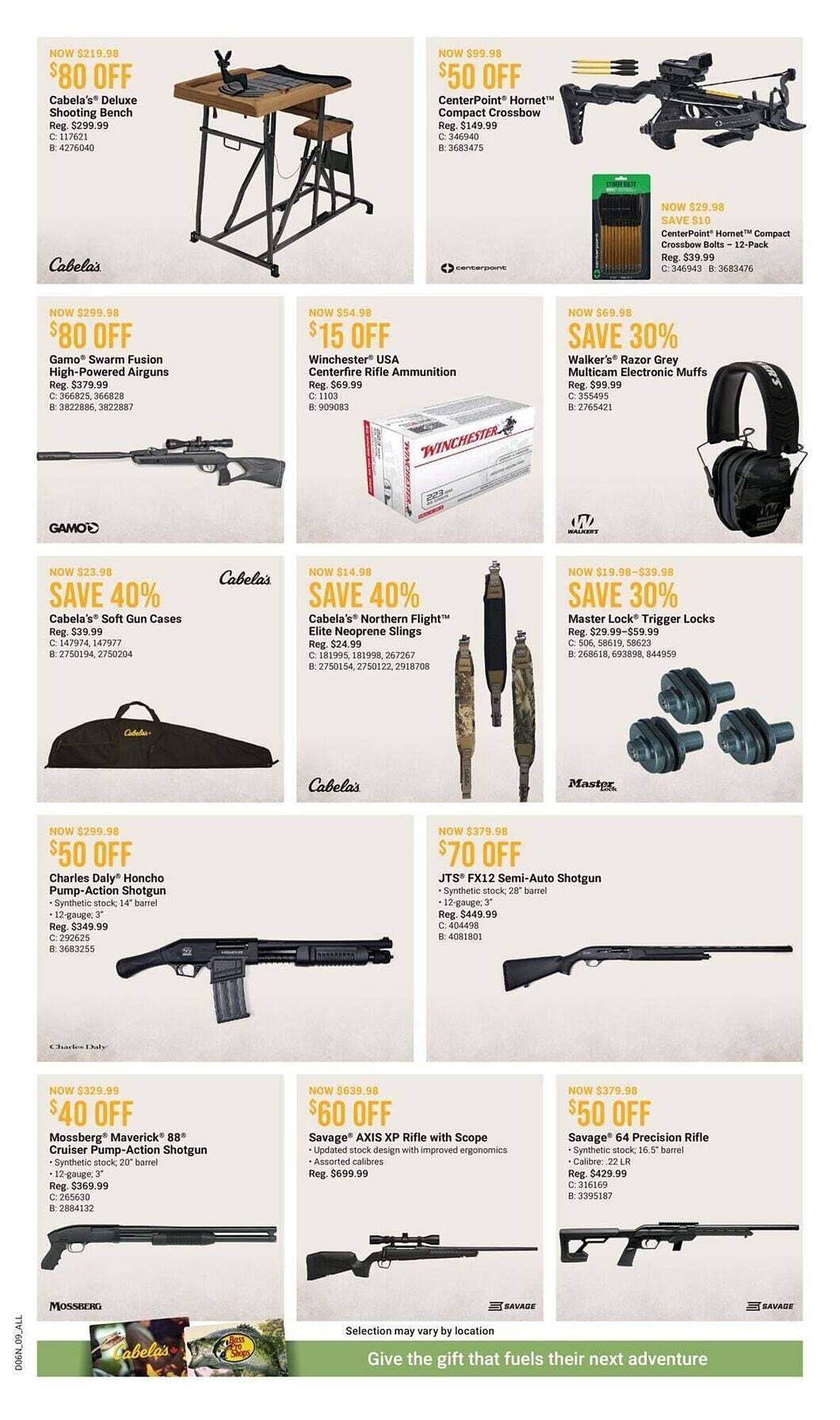 Cabela's flyer