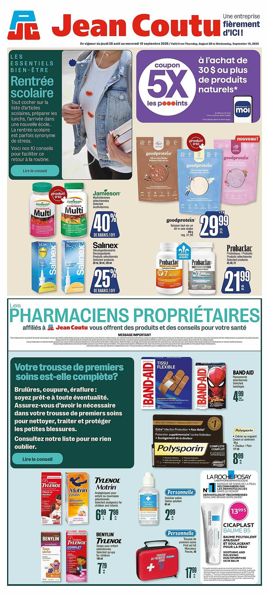 Jean Coutu flyer (2025-08-28 - 2025-09-04) | 1