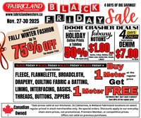 Fabricland flyer