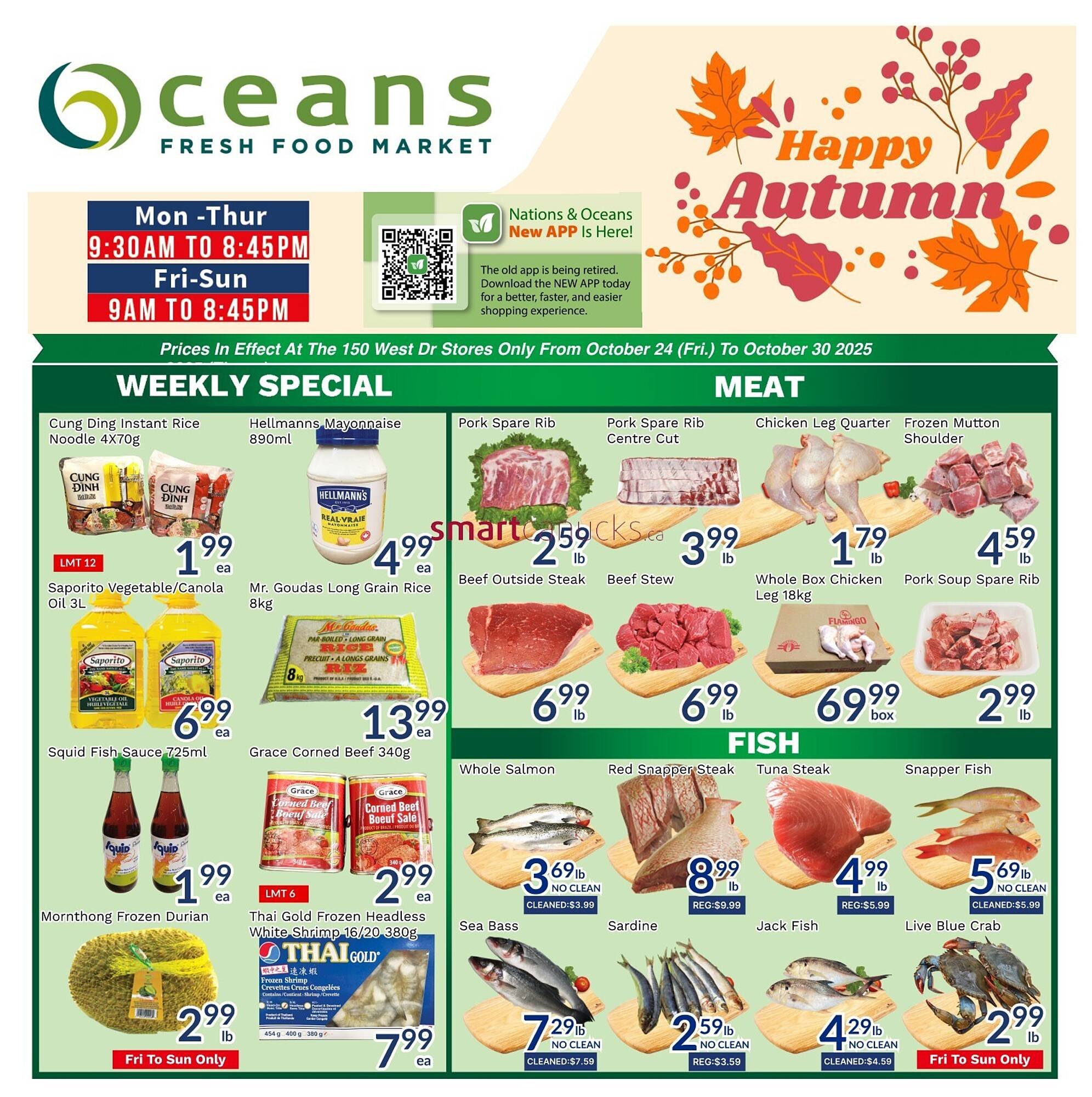 Oceans Fresh Food Market flyer (2025-10-24 - 2025-10-30) | 1