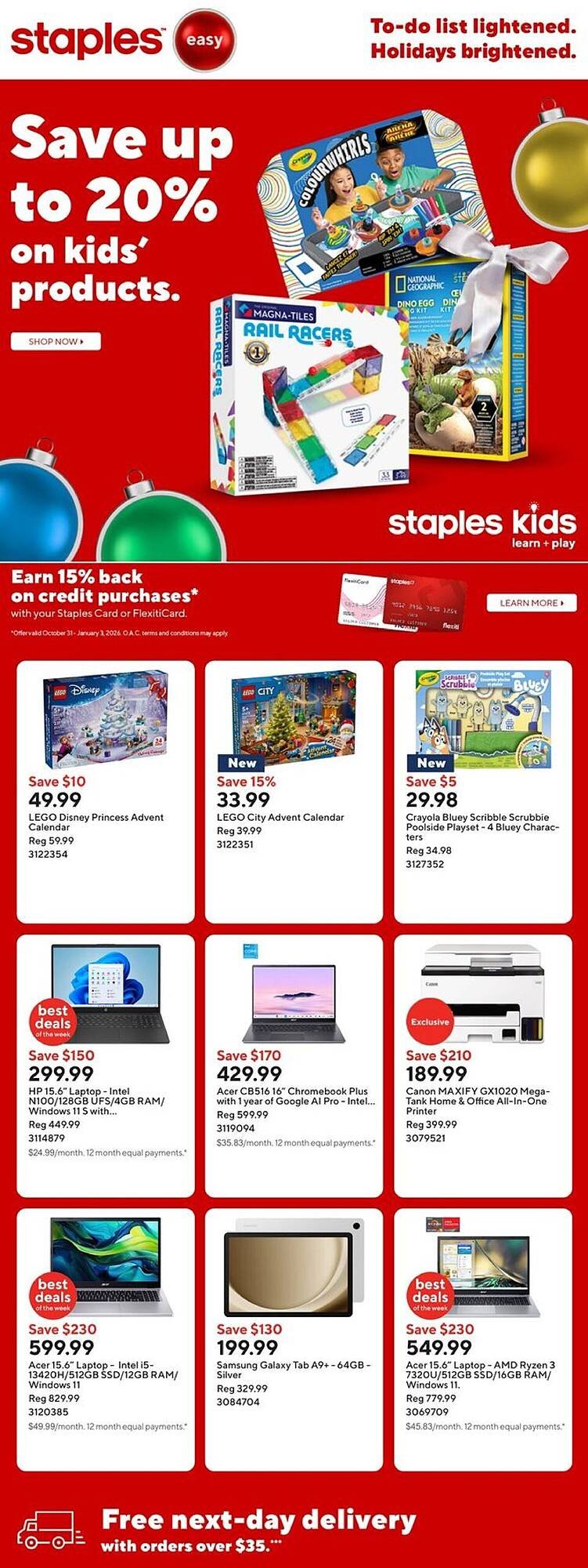 Staples flyer (2025-11-07 - 2025-11-14) | 1