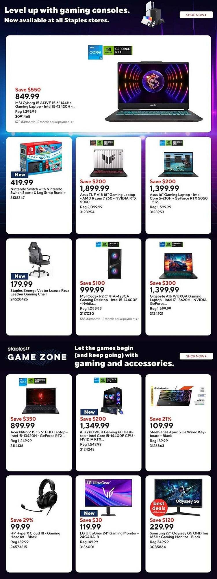 Staples flyer (2025-11-07 - 2025-11-14) | 11