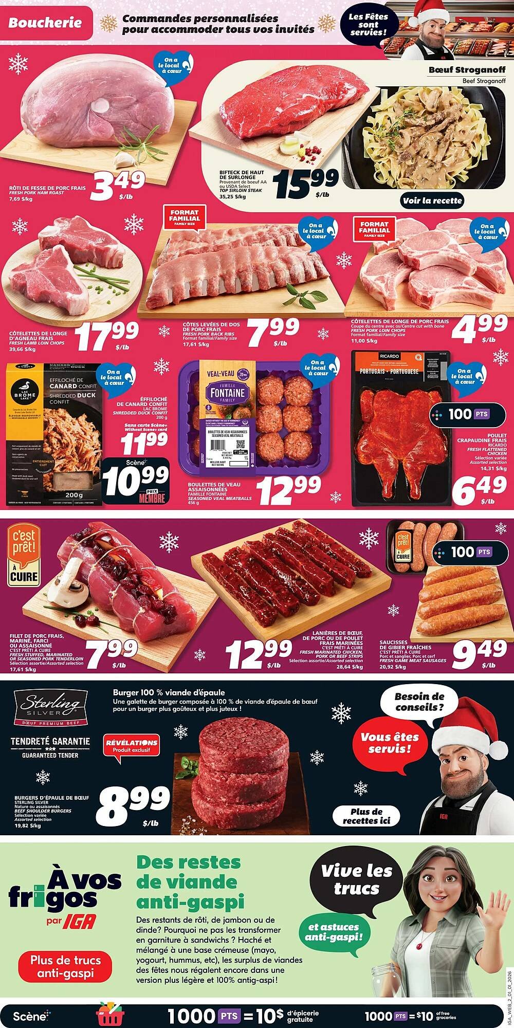 IGA flyer