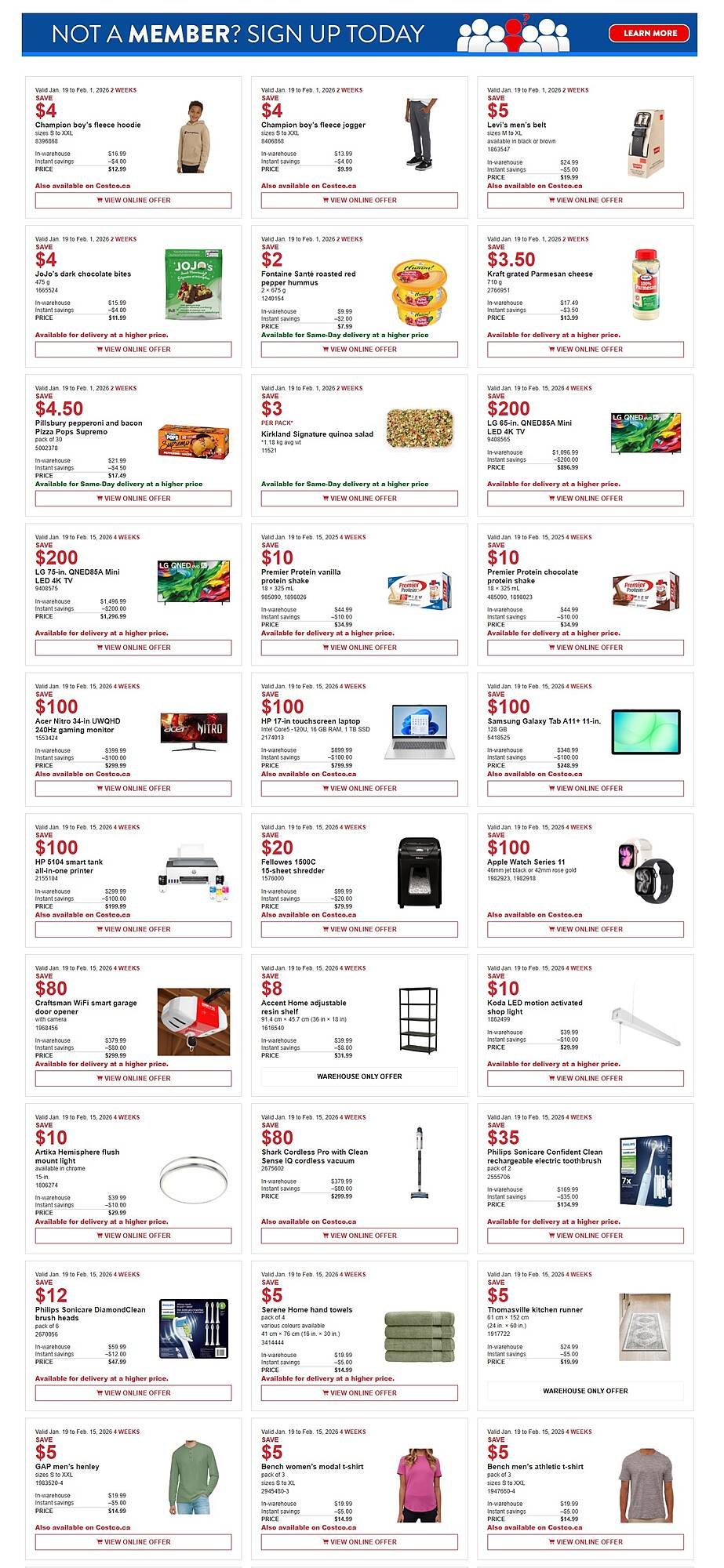Costco flyer (2026-01-19 - 2026-02-01) | 1