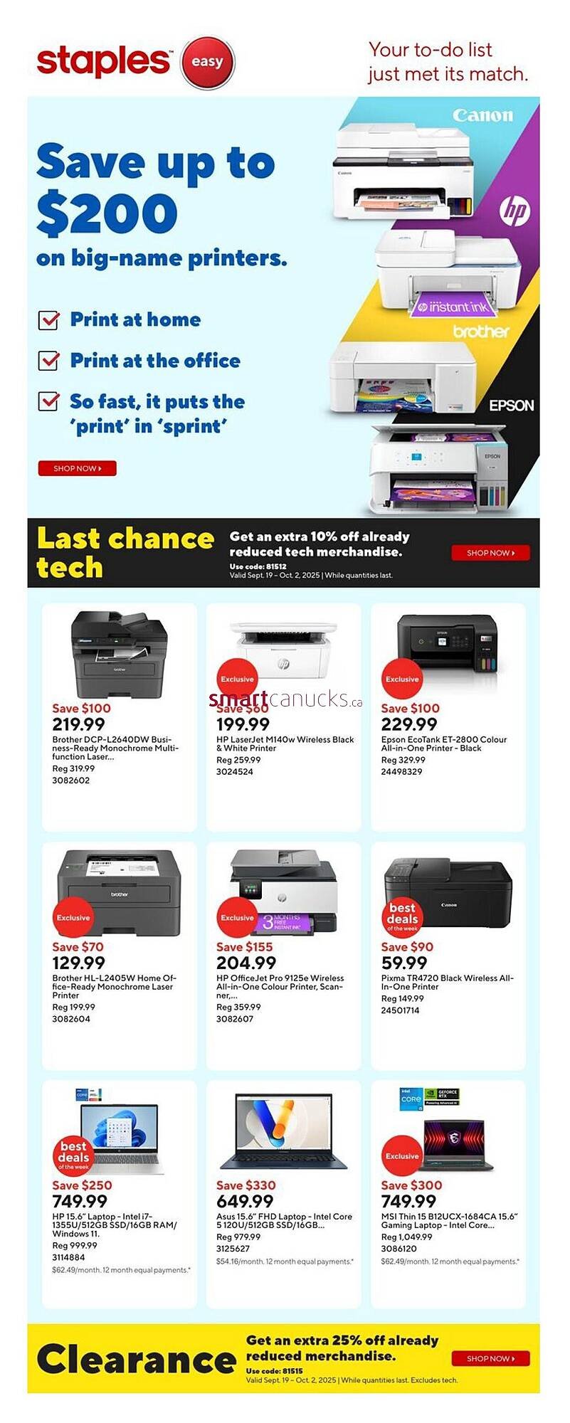 Staples flyer (2025-09-19 - 2025-09-25) | 1