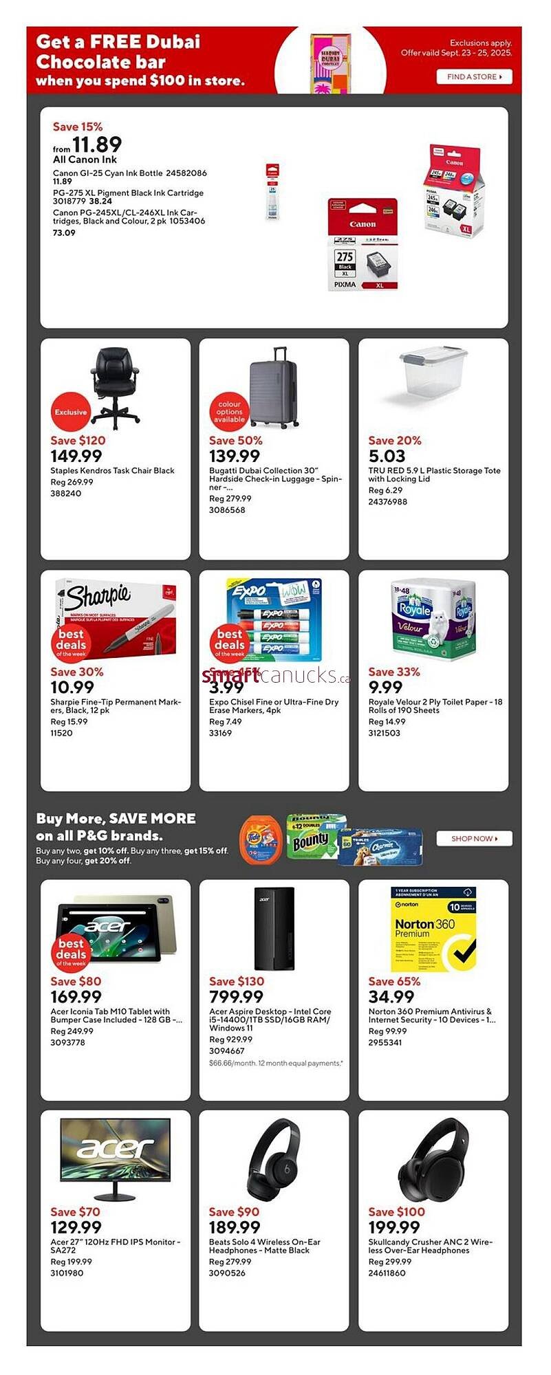 Staples flyer