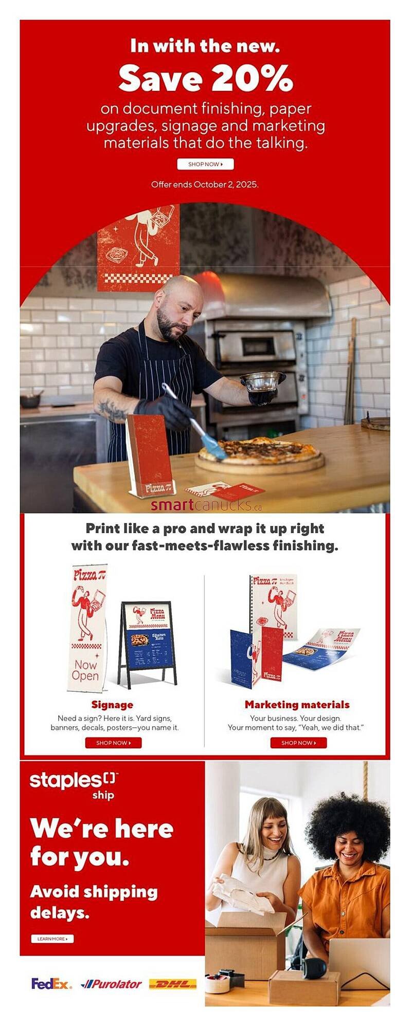 Staples flyer
