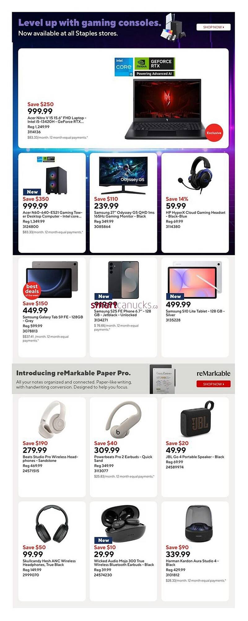 Staples flyer