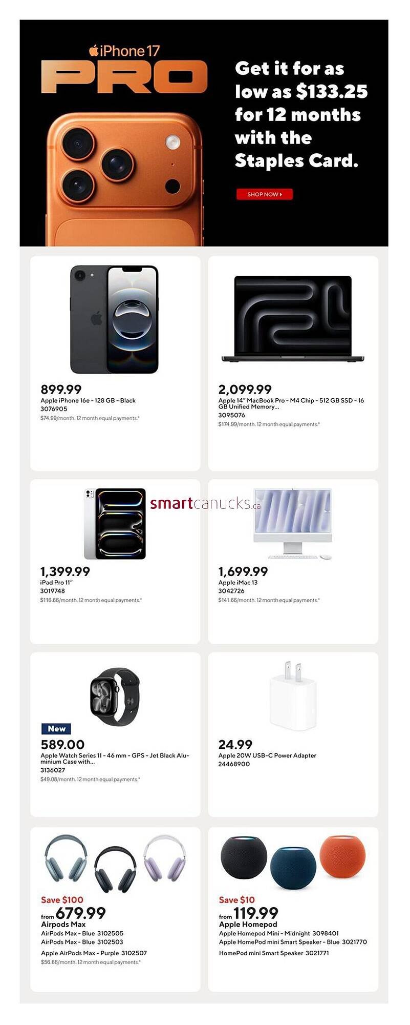 Staples flyer