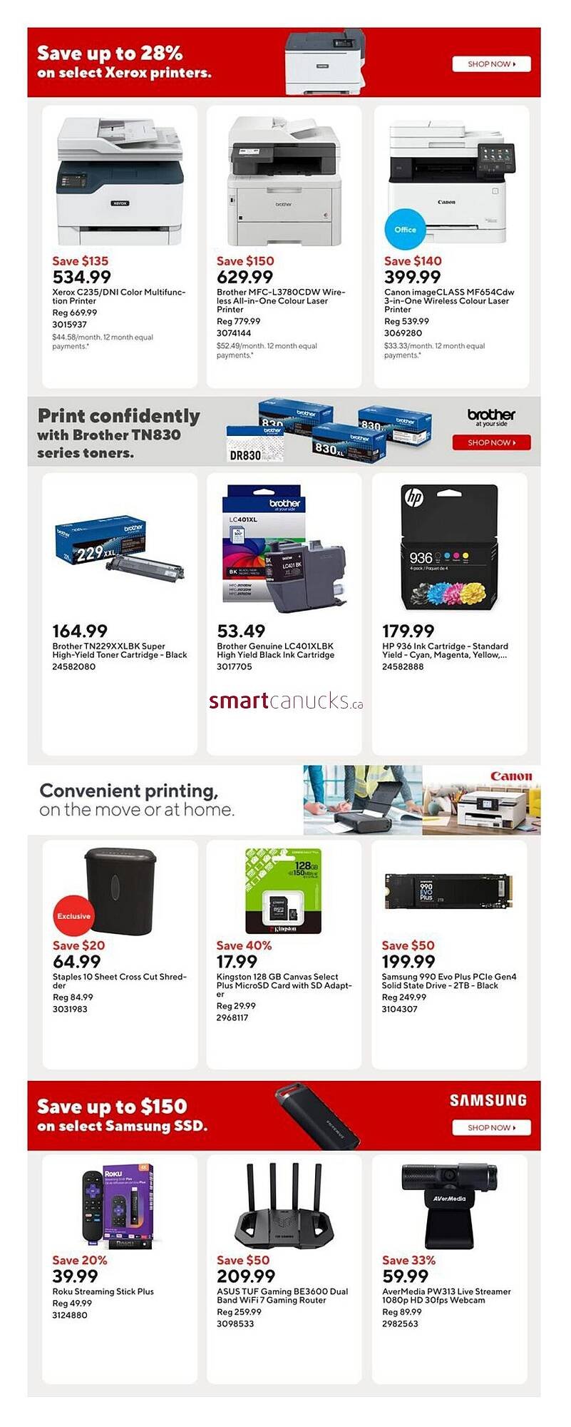 Staples flyer