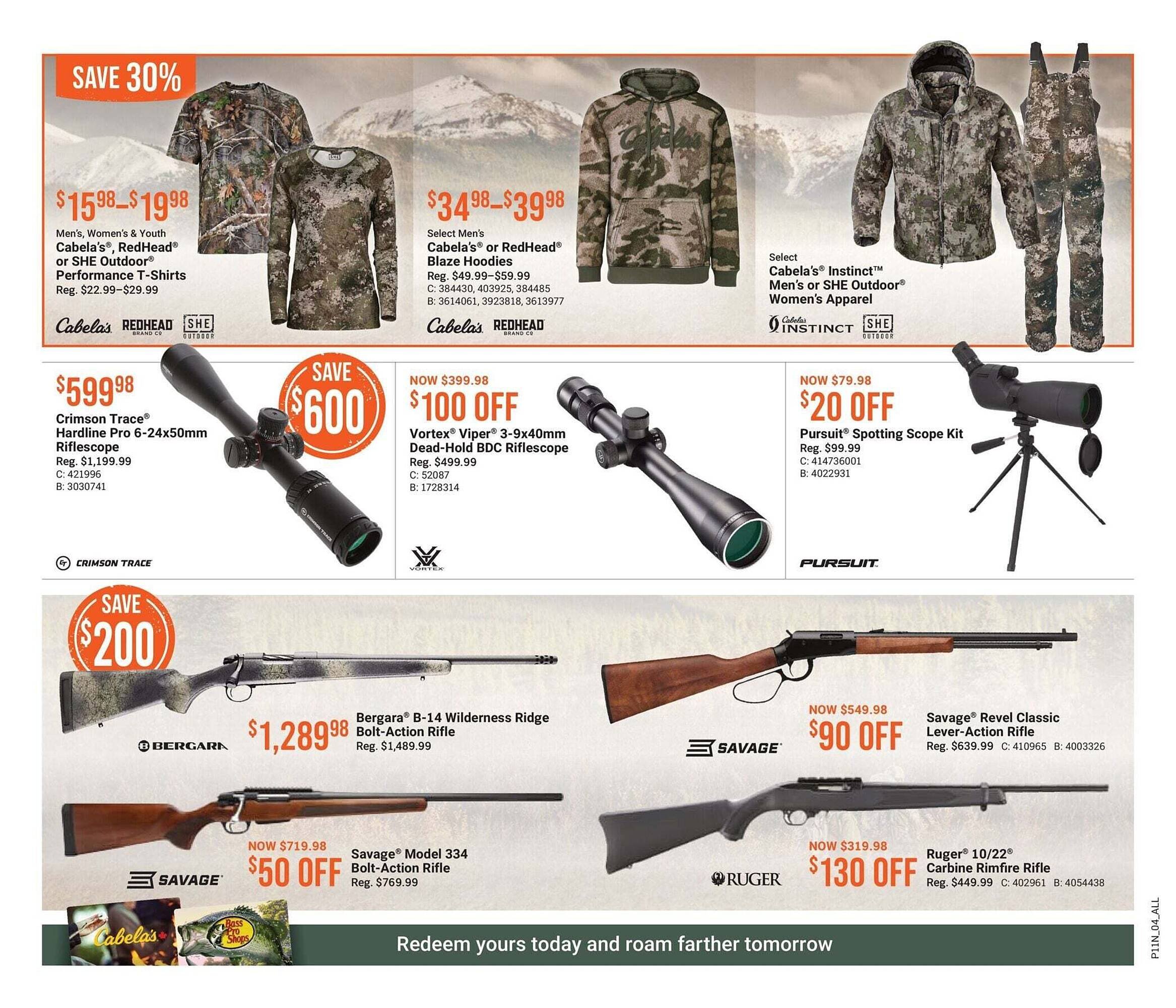 Cabela's flyer