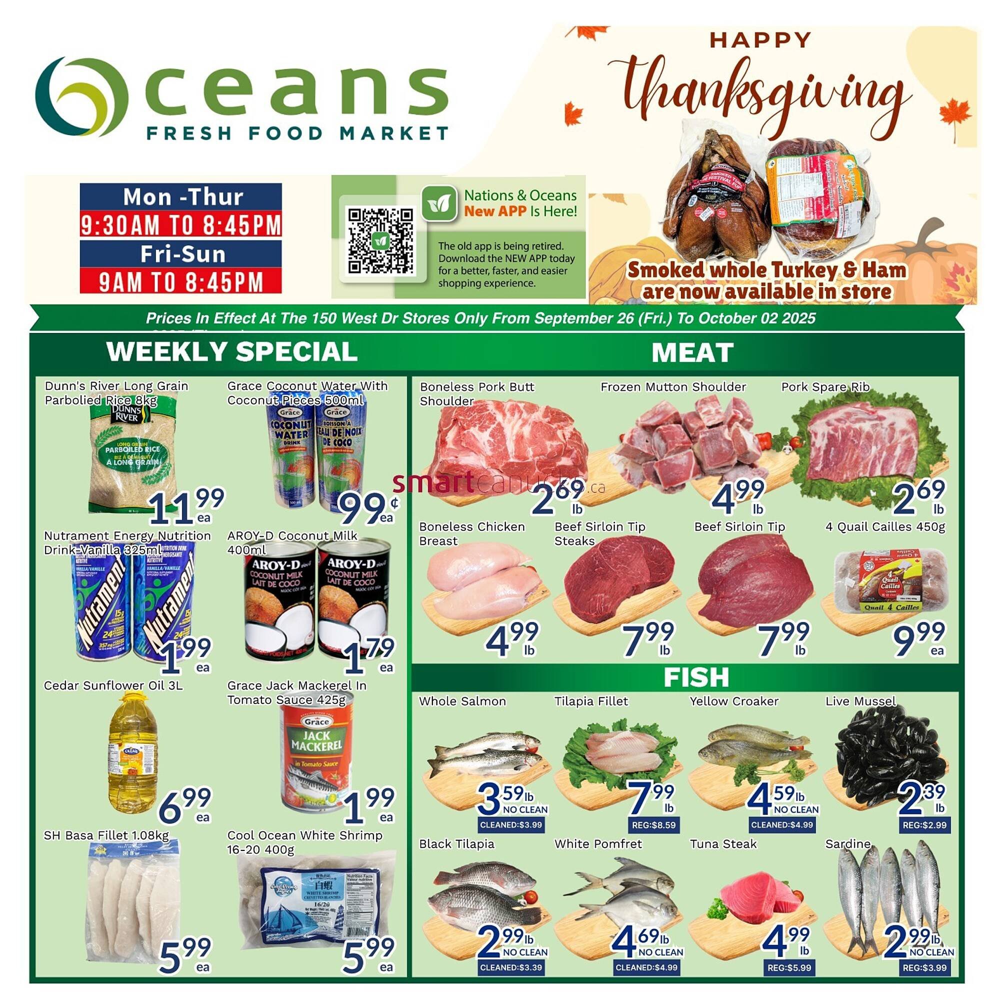 Oceans Fresh Food Market flyer (2025-09-26 - 2025-10-02) | 1
