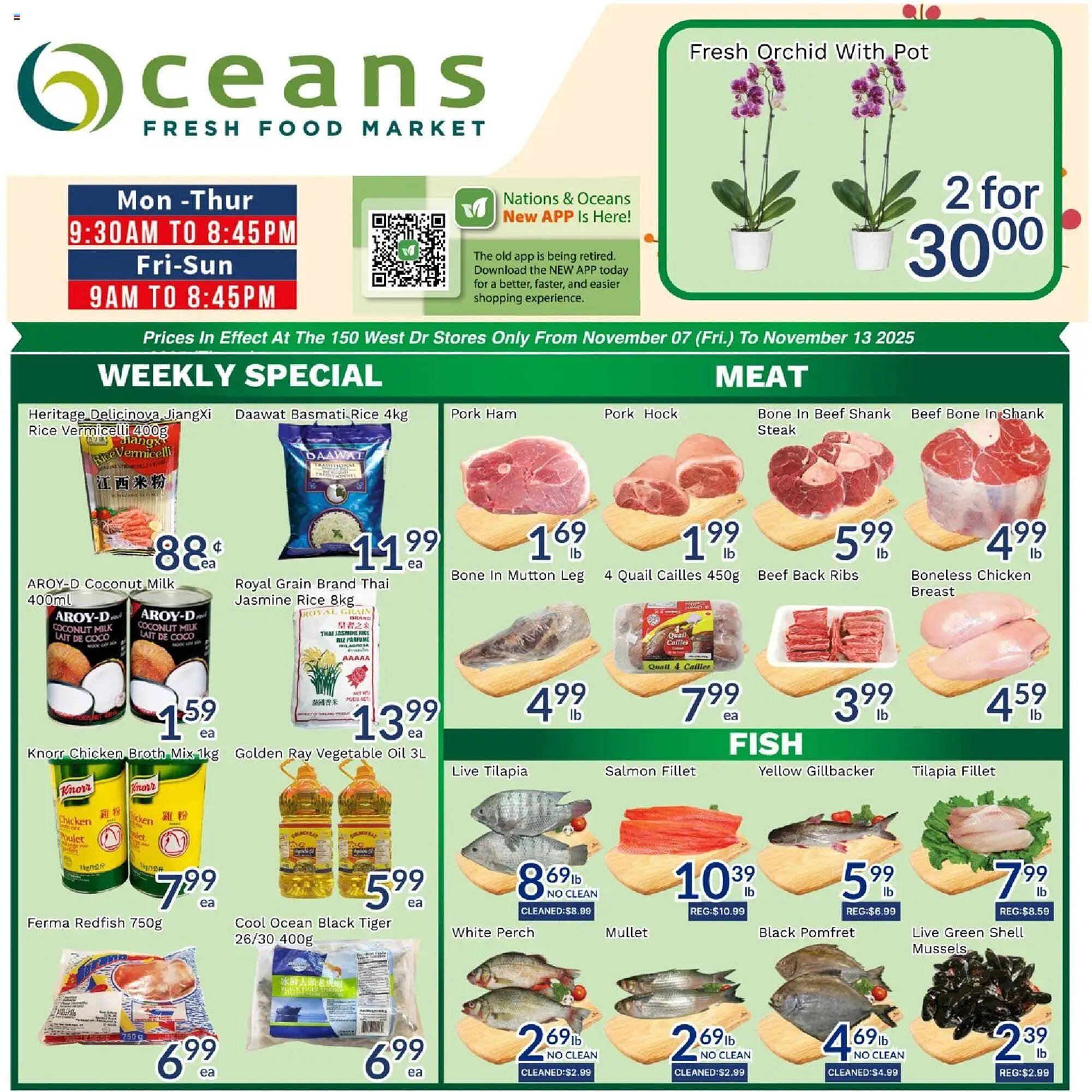 Oceans Fresh Food Market flyer (2025-11-07 - 2025-11-13) | 1