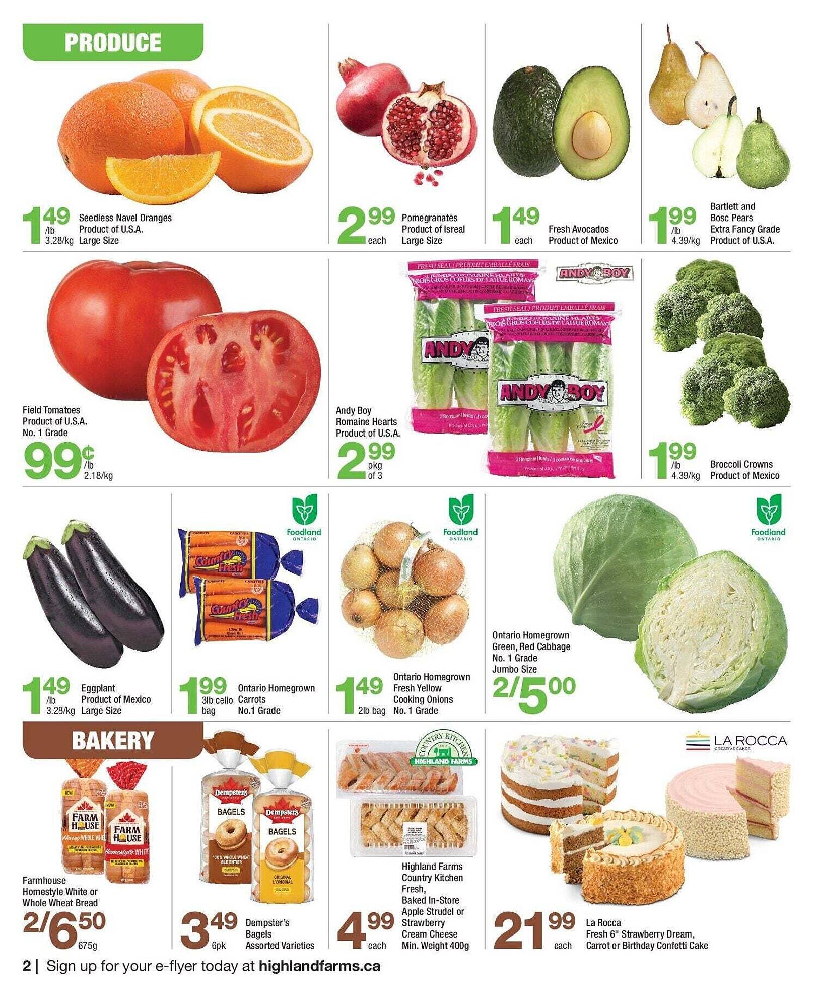 Highland Farms flyer