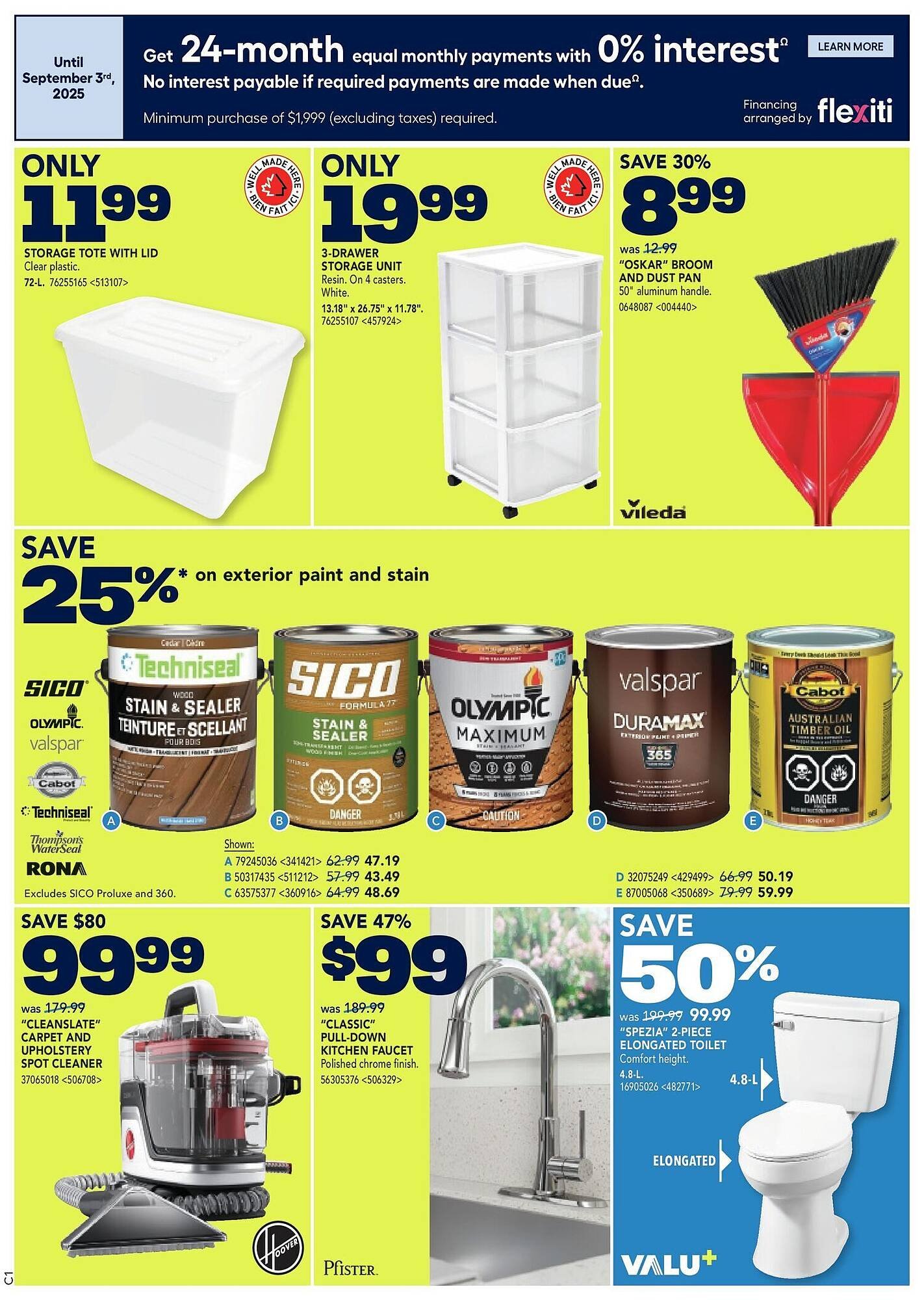 RONA flyer