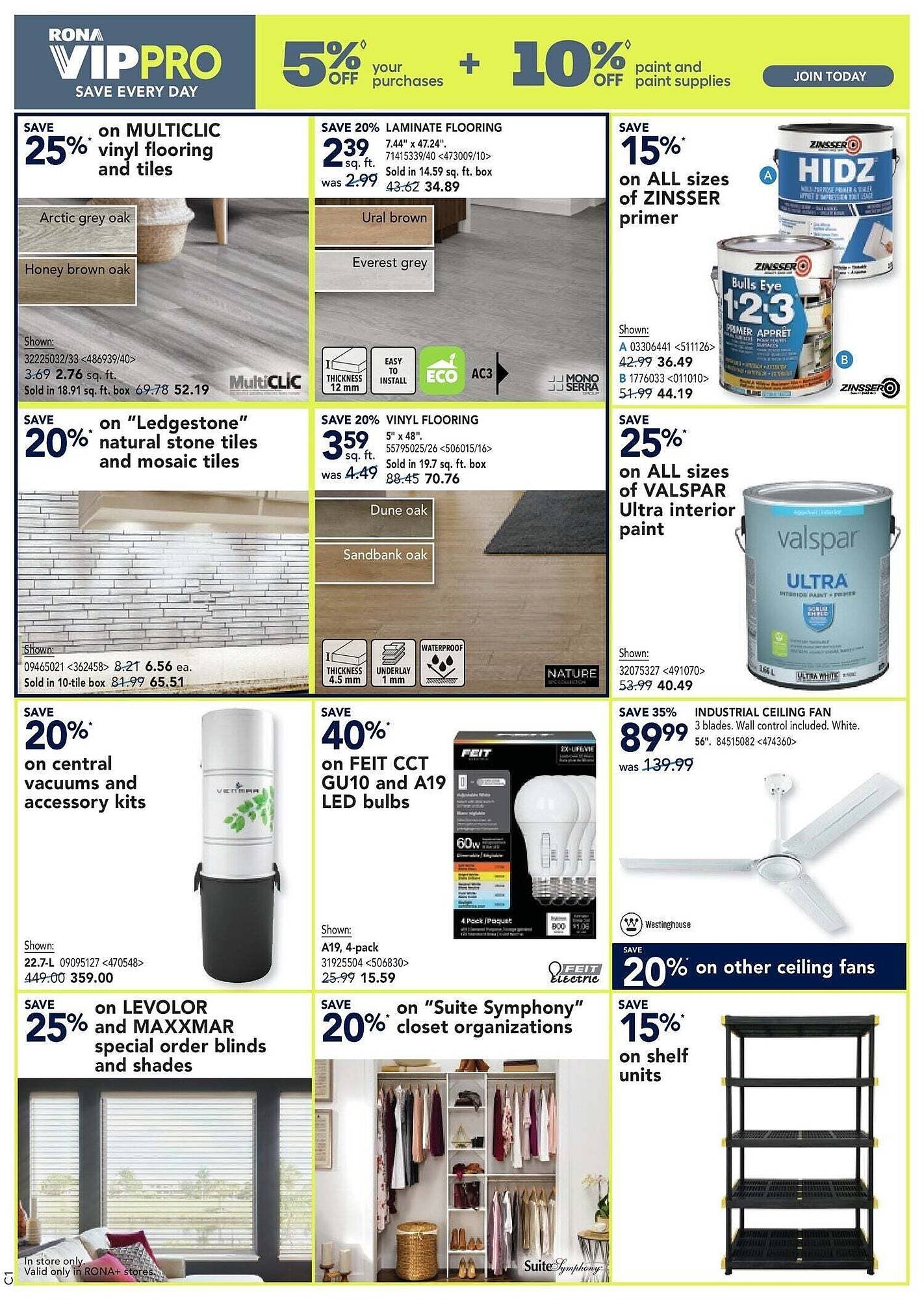 RONA flyer