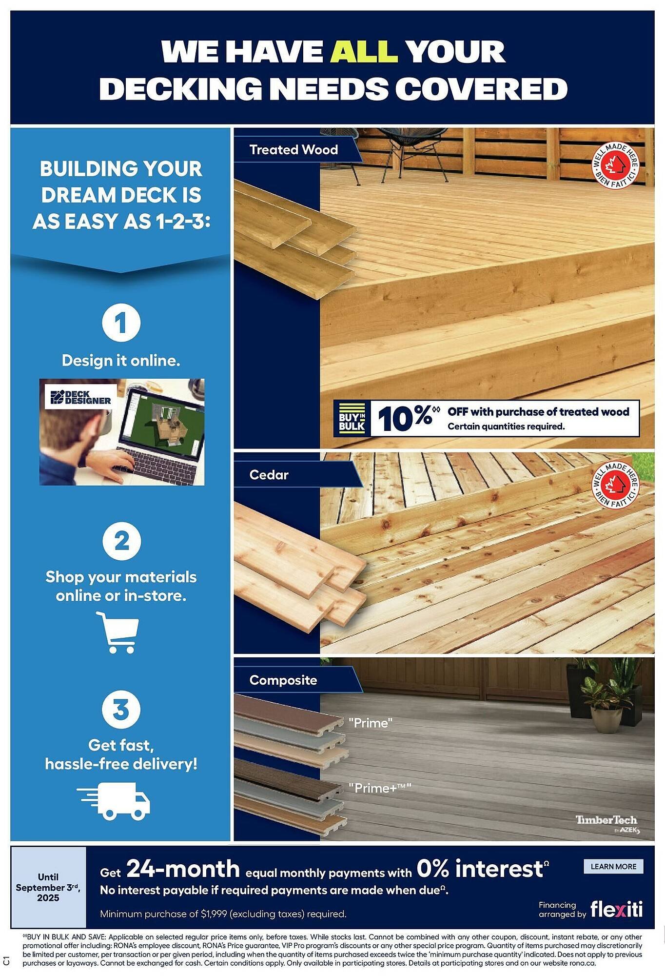 RONA flyer