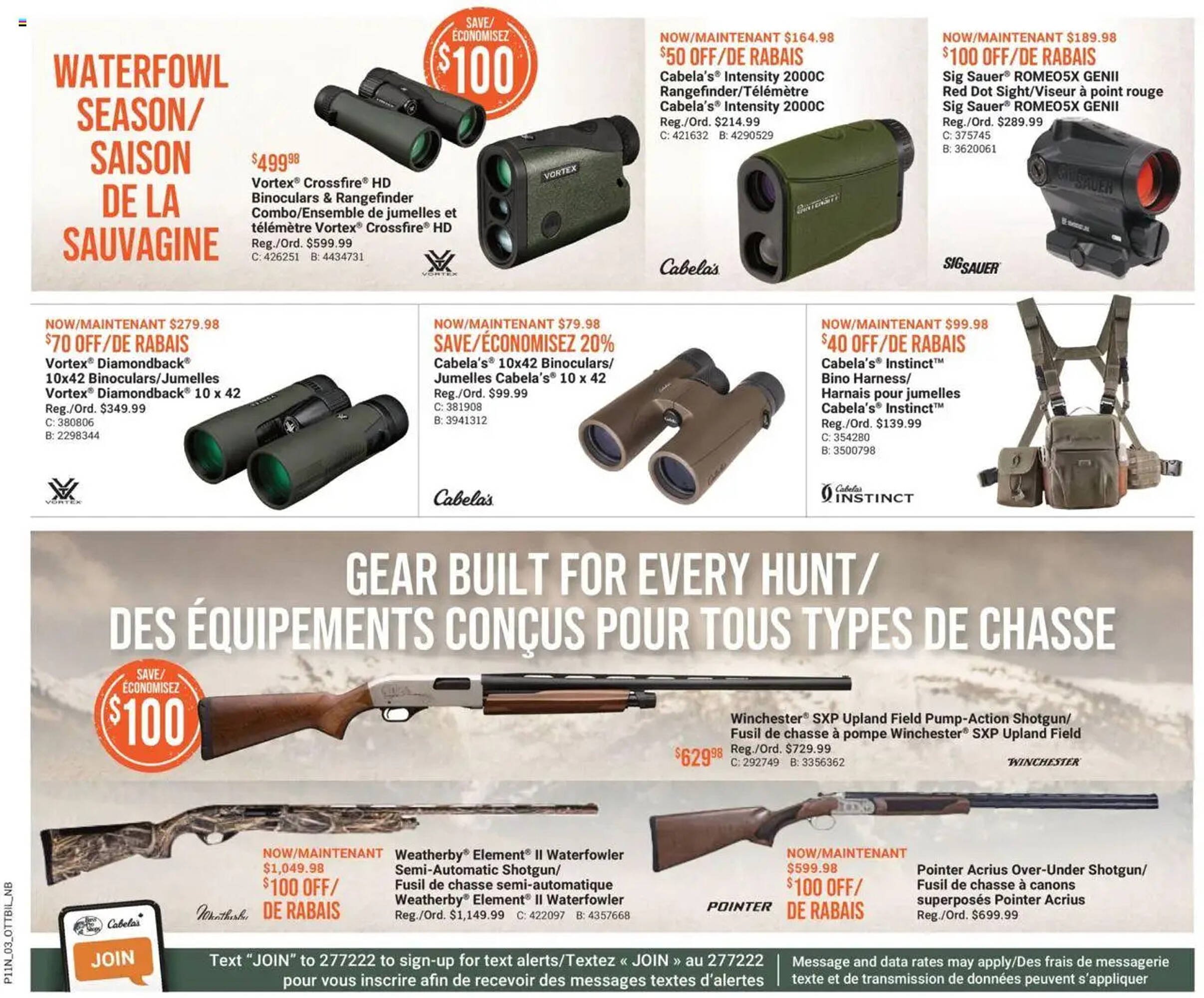 Cabela's flyer