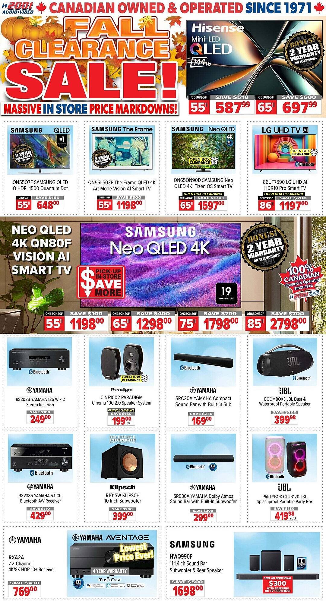 2001 Audio Video flyer (2025-10-03 - 2025-10-10) | 1