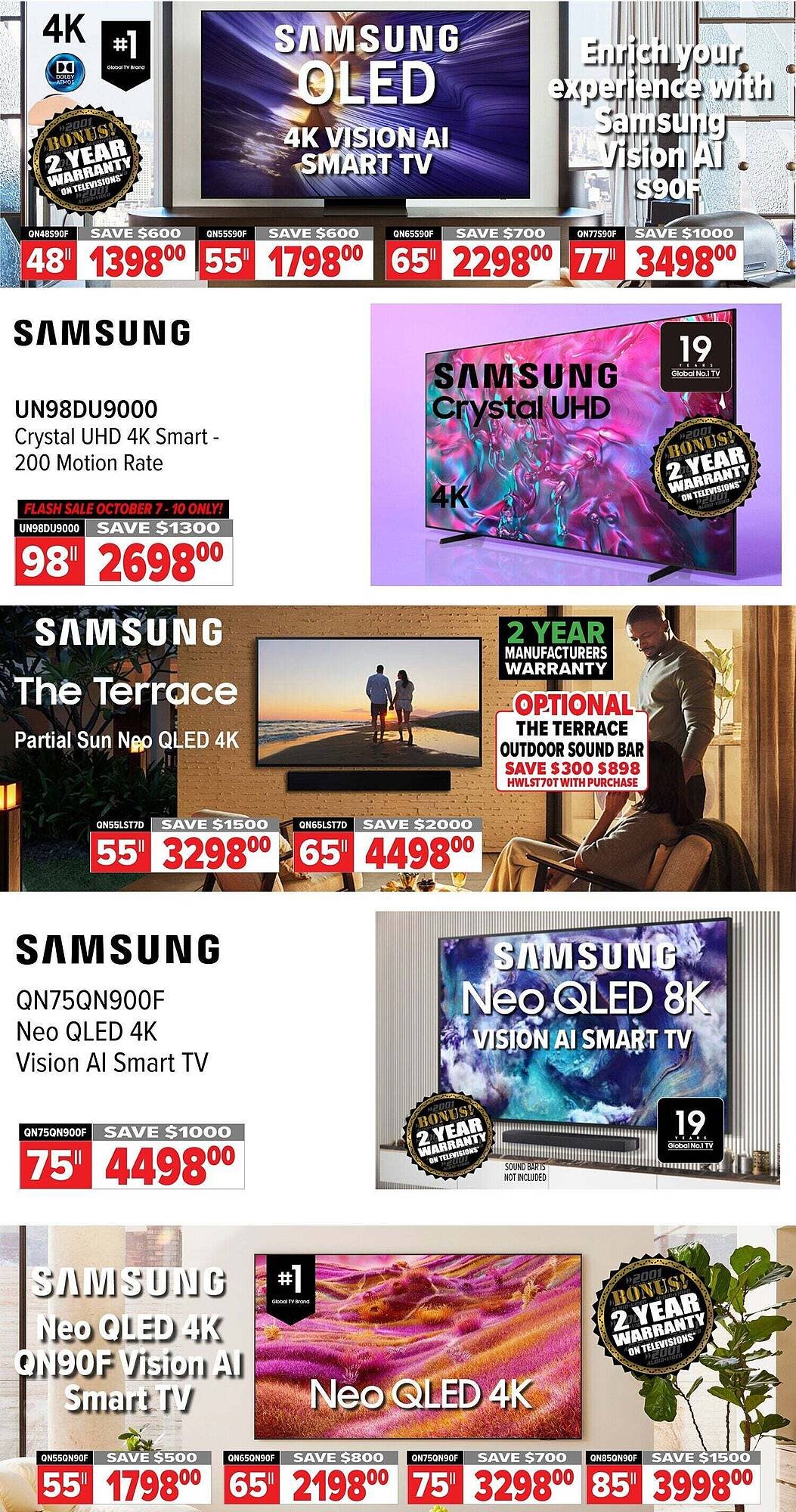 2001 Audio Video flyer
