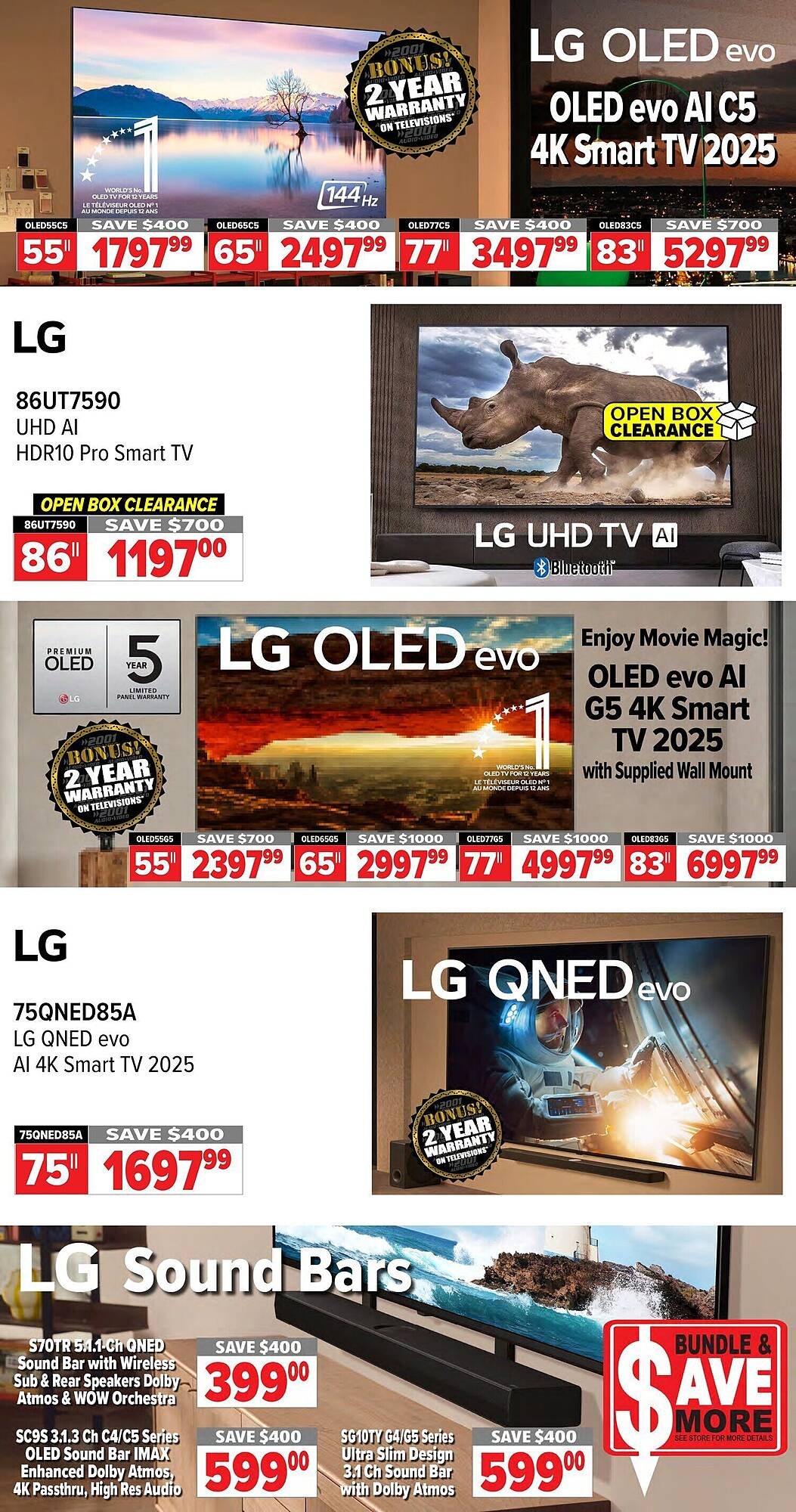 2001 Audio Video flyer