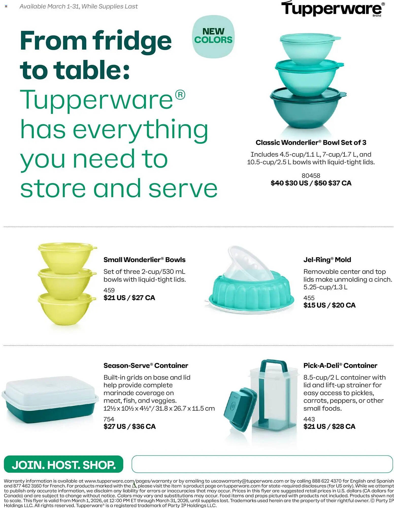 Tupperware flyer (2026-03-01 - 2026-03-31) | 1