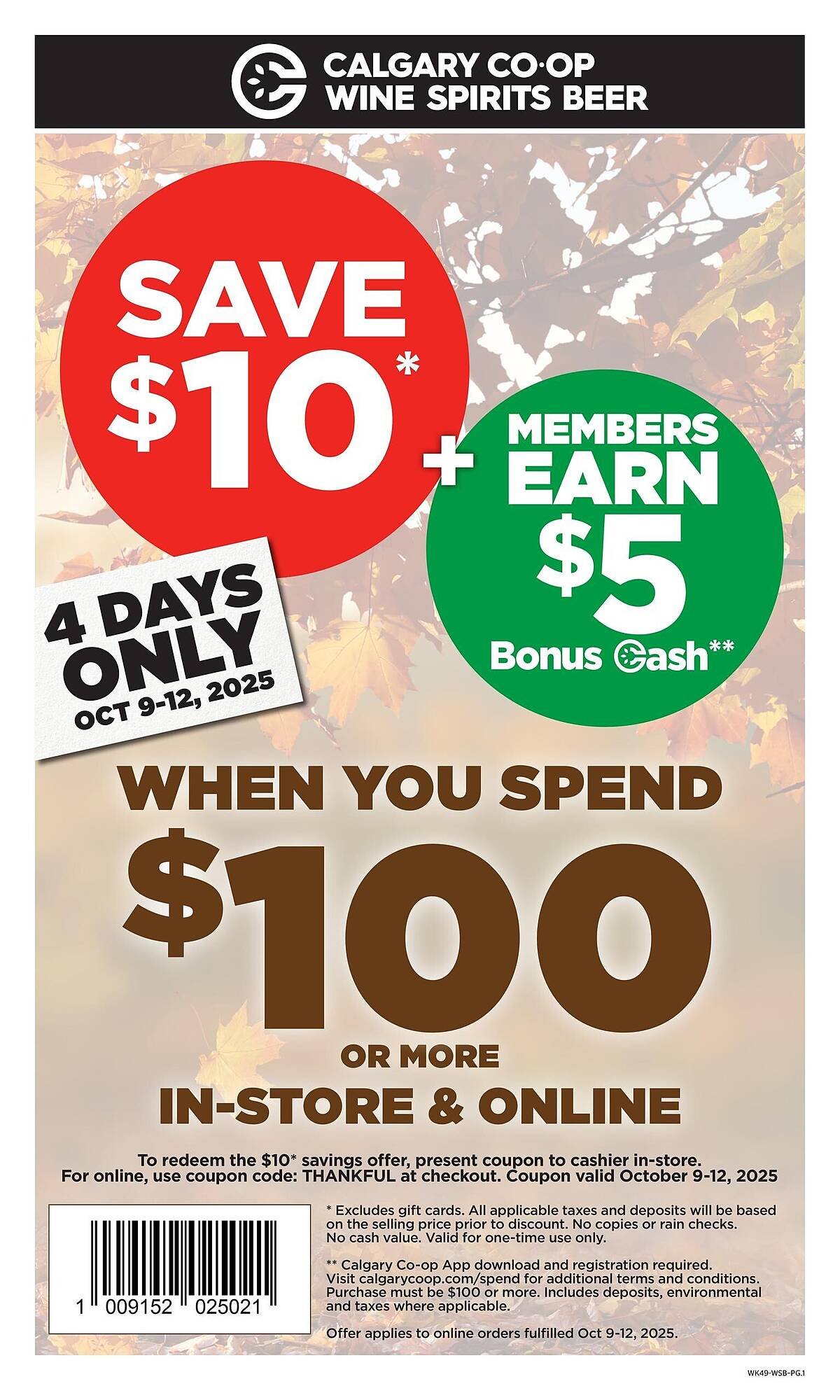 Calgary Co-op flyer (2025-10-09 - 2025-10-15) | 1