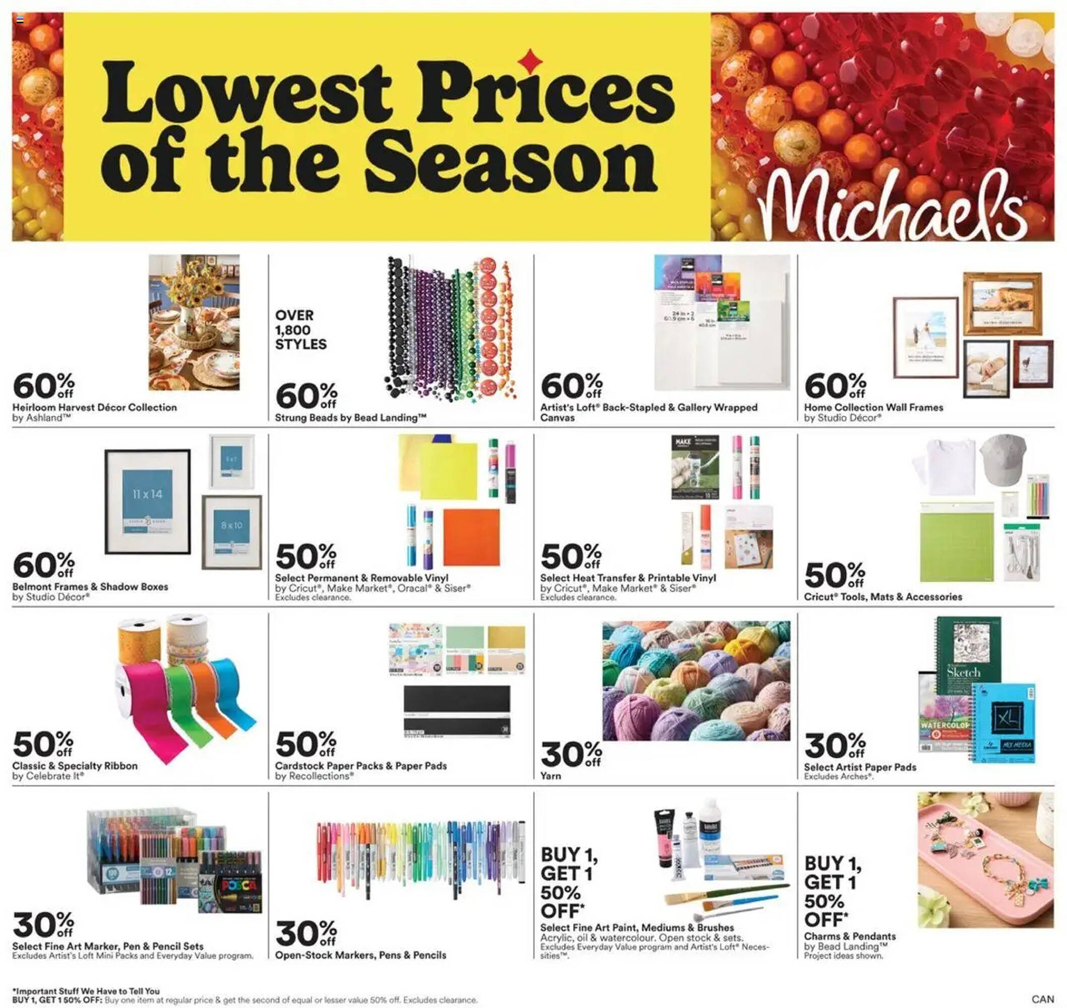 Michaels flyer