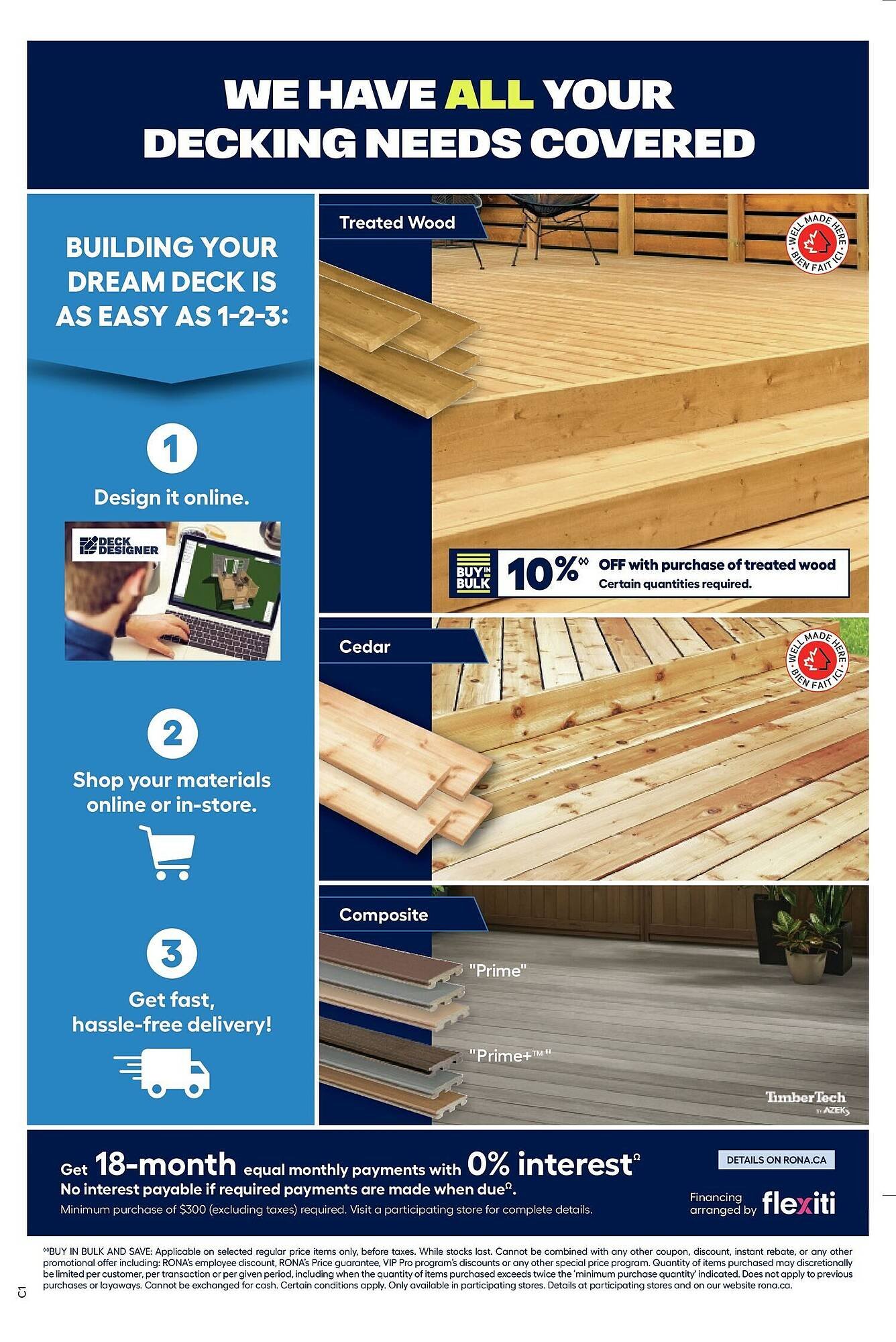RONA flyer