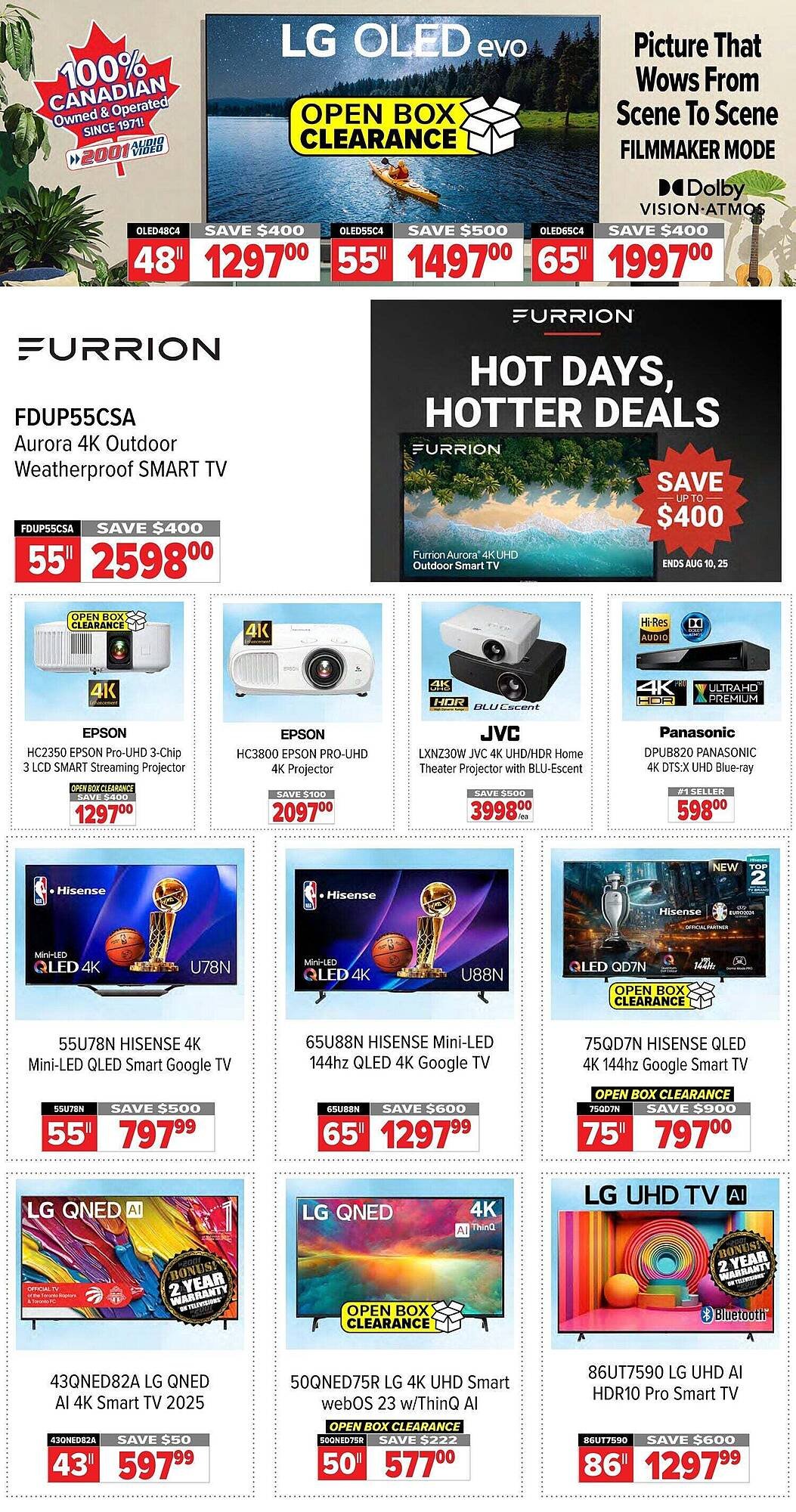 2001 Audio Video flyer
