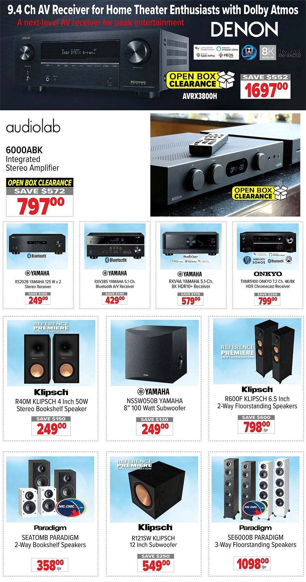 2001 Audio Video flyer