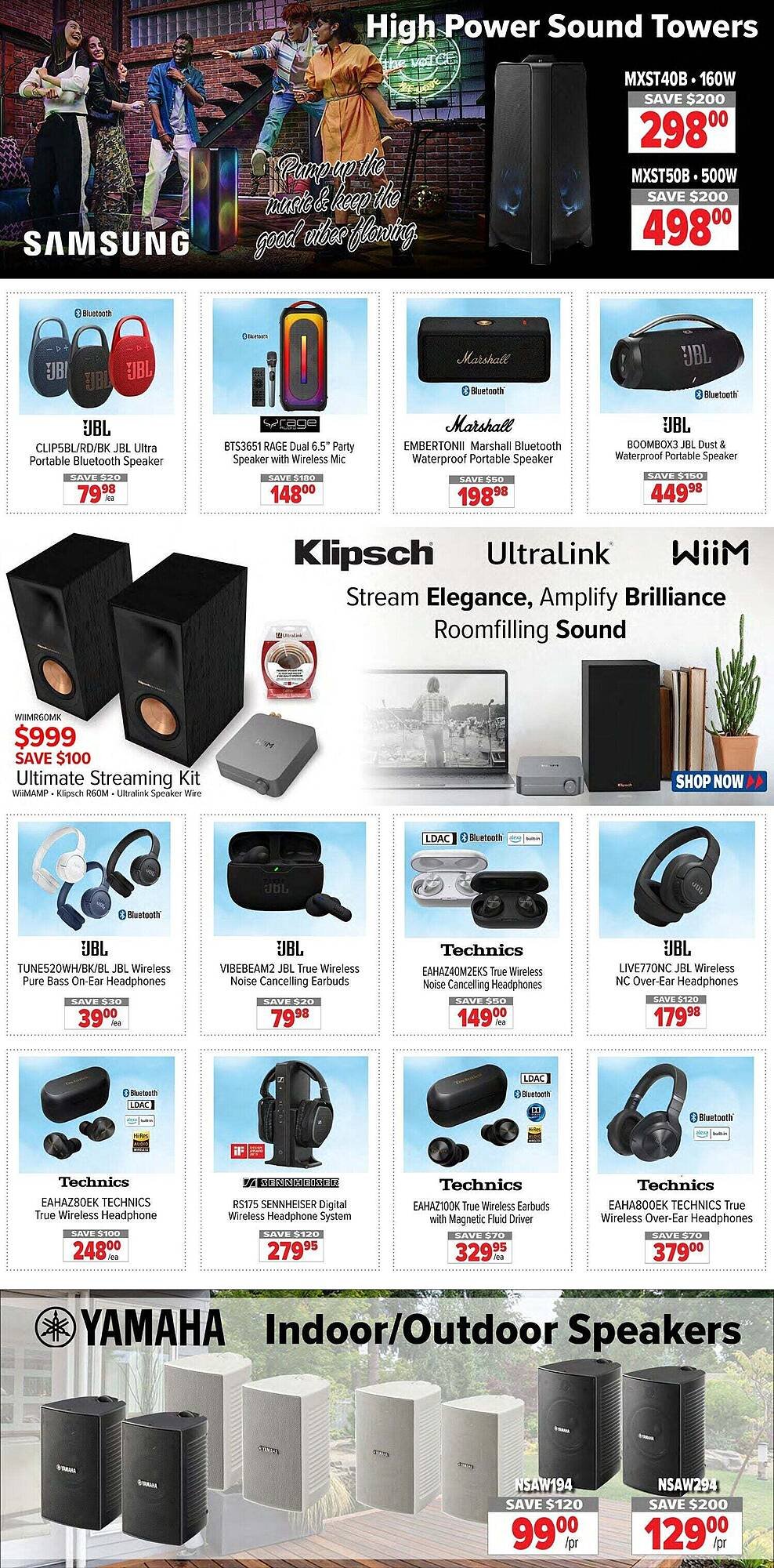 2001 Audio Video flyer