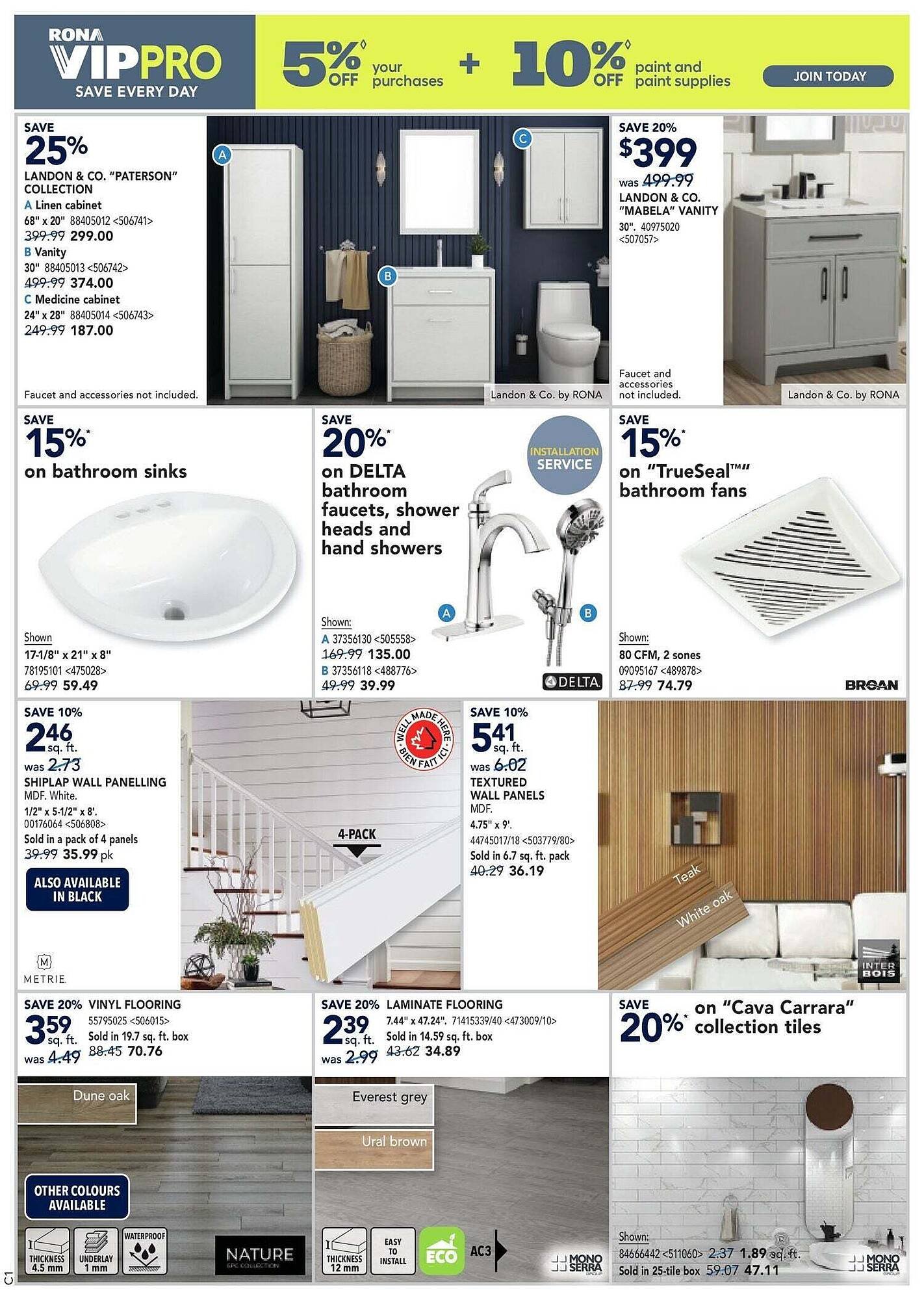 RONA flyer