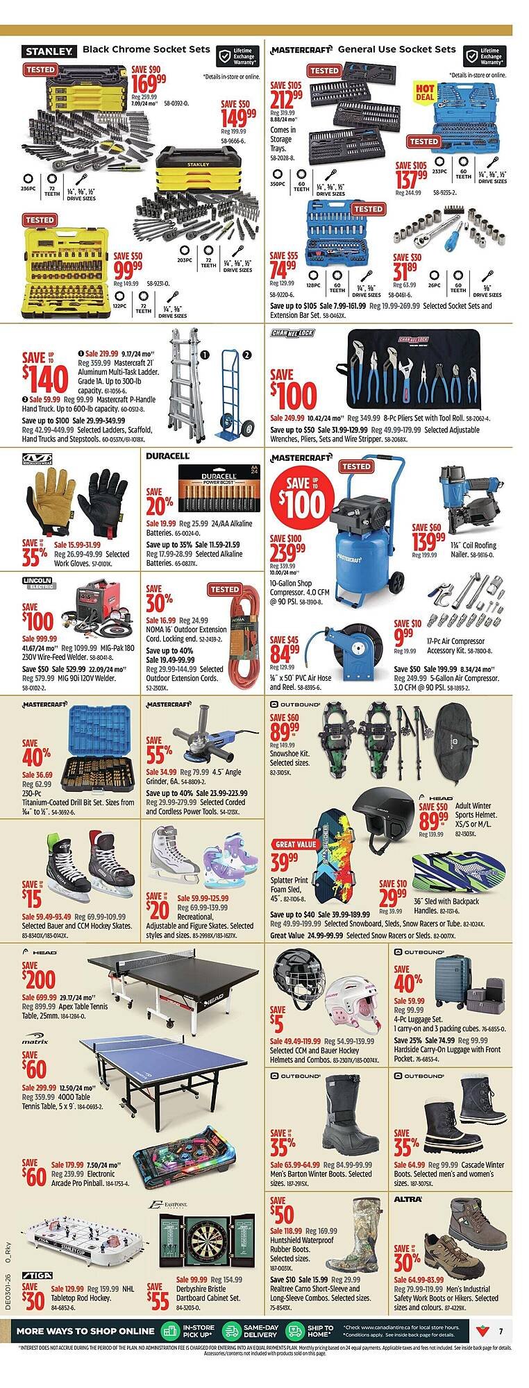 Canadian Tire flyer (2025-12-30 - 2026-01-13) | 12