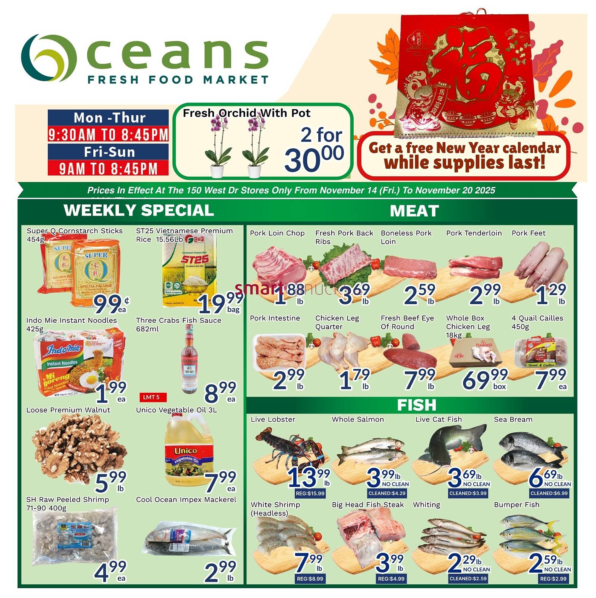 Oceans Fresh Food Market flyer (2025-11-13 - 2025-12-10) | 1