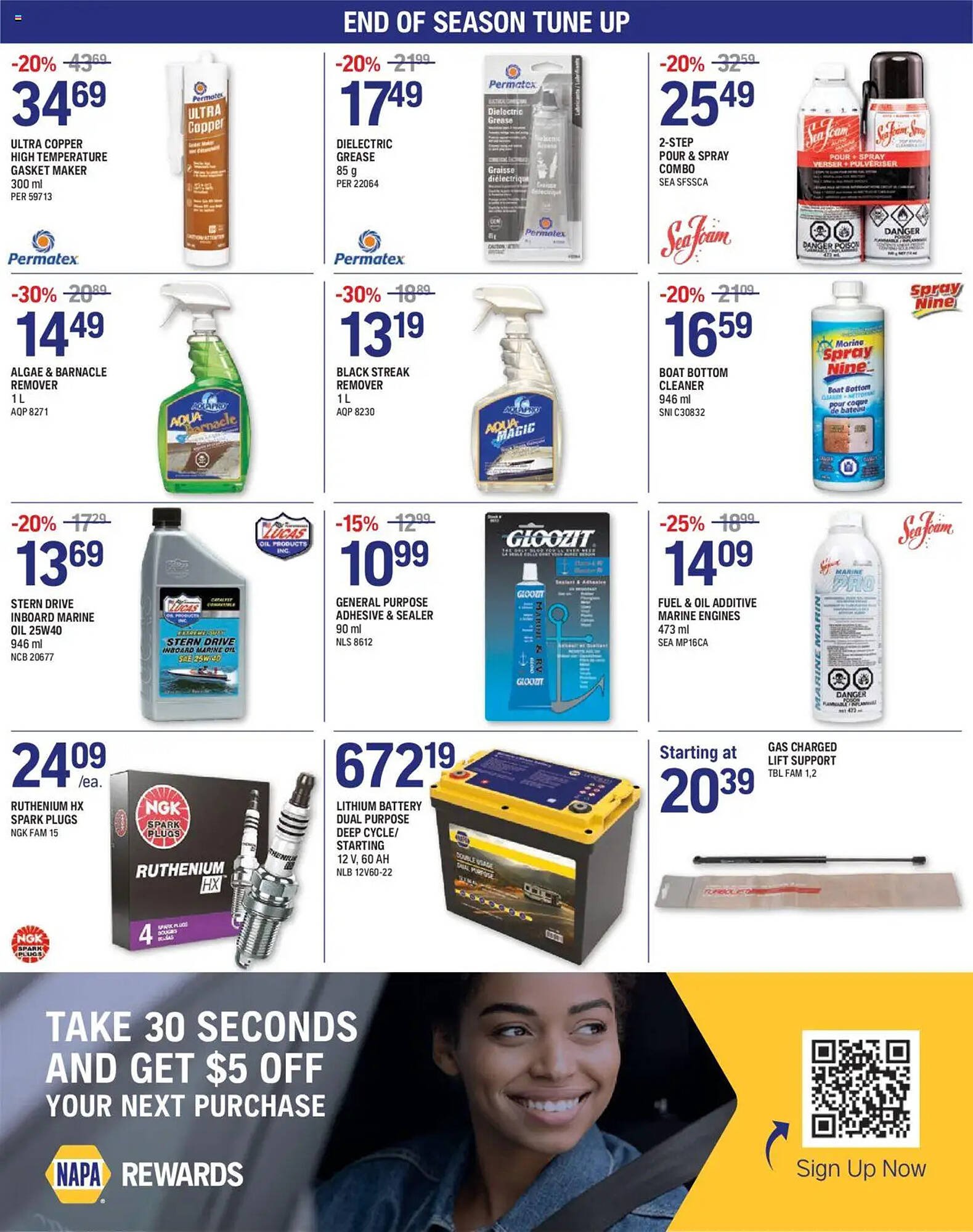 NAPA Auto Parts flyer
