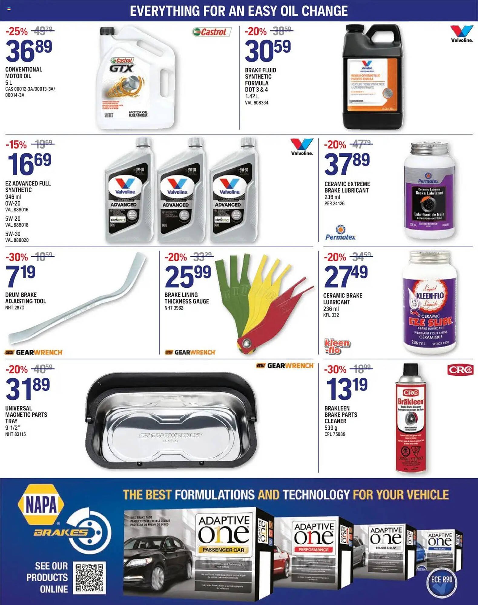 NAPA Auto Parts flyer