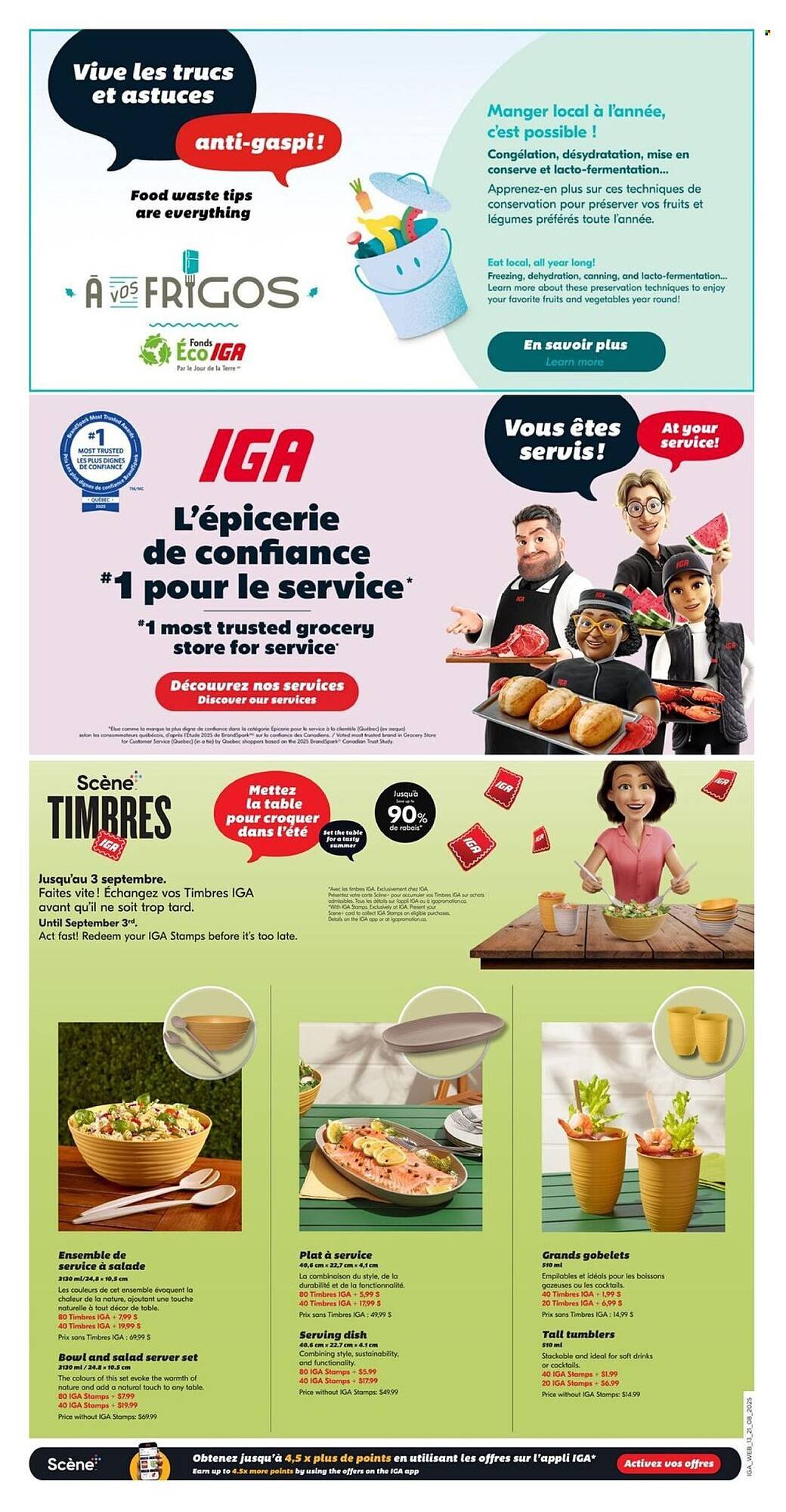 IGA flyer