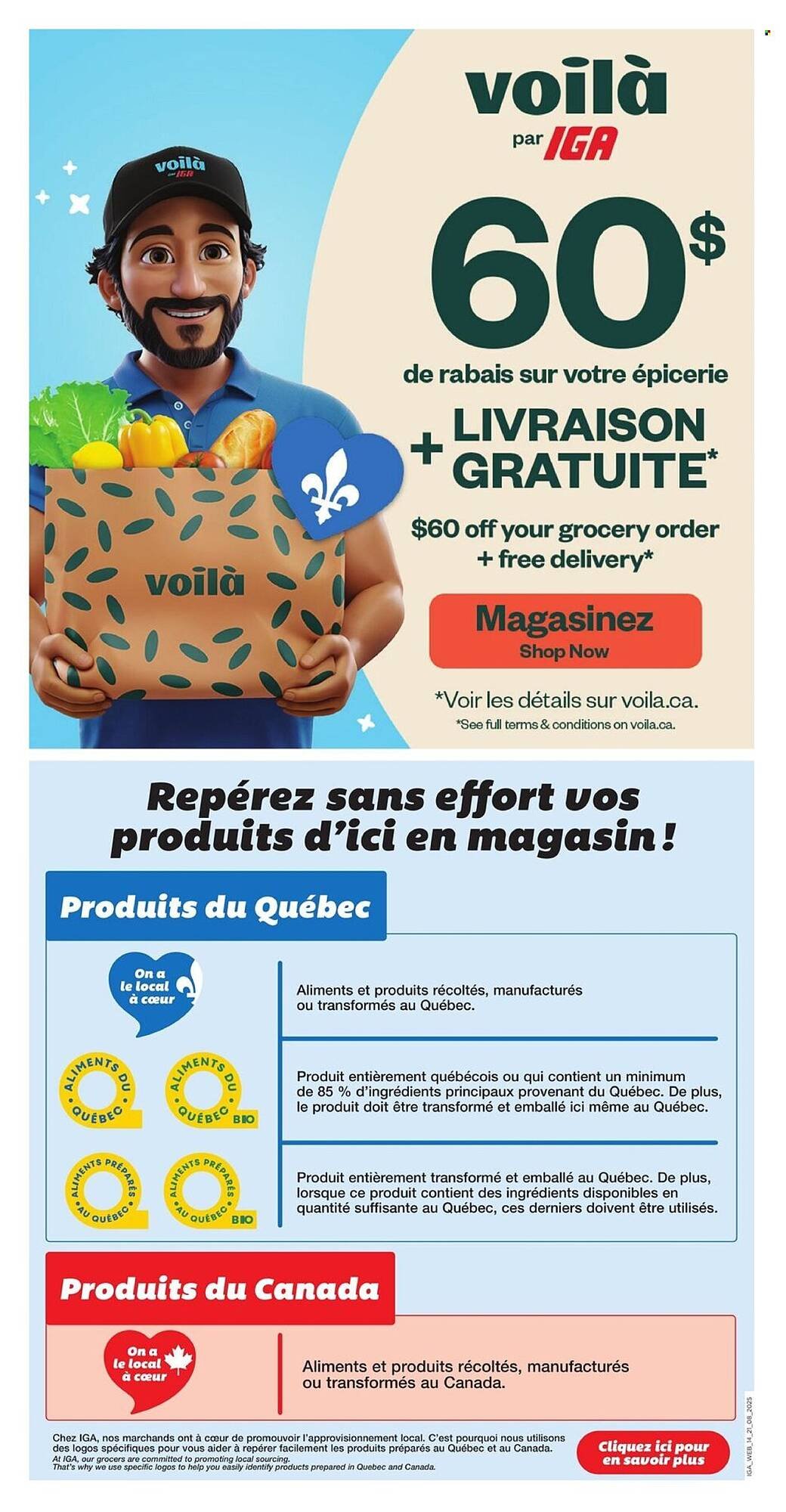 IGA flyer