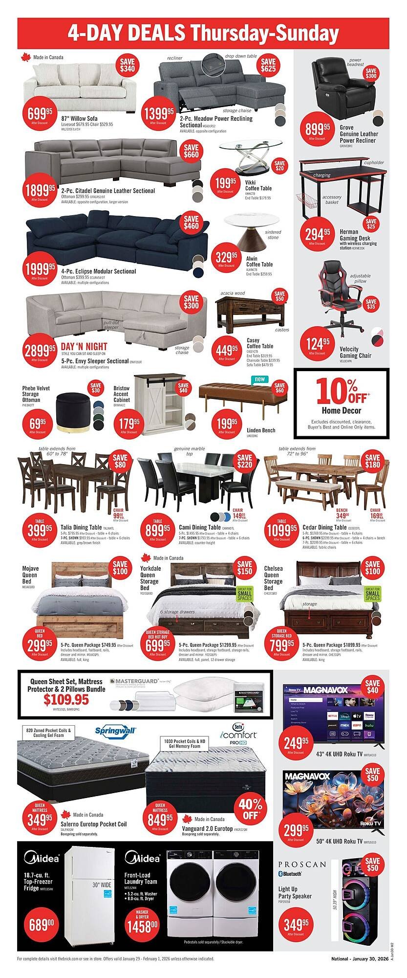 The Brick flyer (2026-01-29 - 2026-02-09) | 2