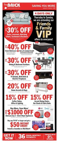 The Brick flyer (2026-01-29 - 2026-02-09)